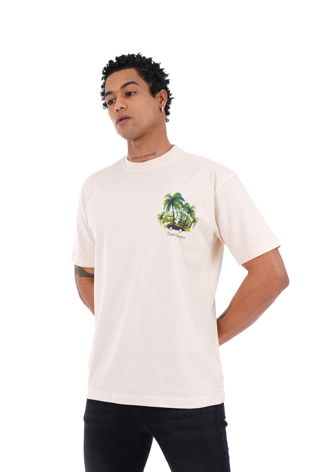 TEE SHIRT LL1008 - BEIGE