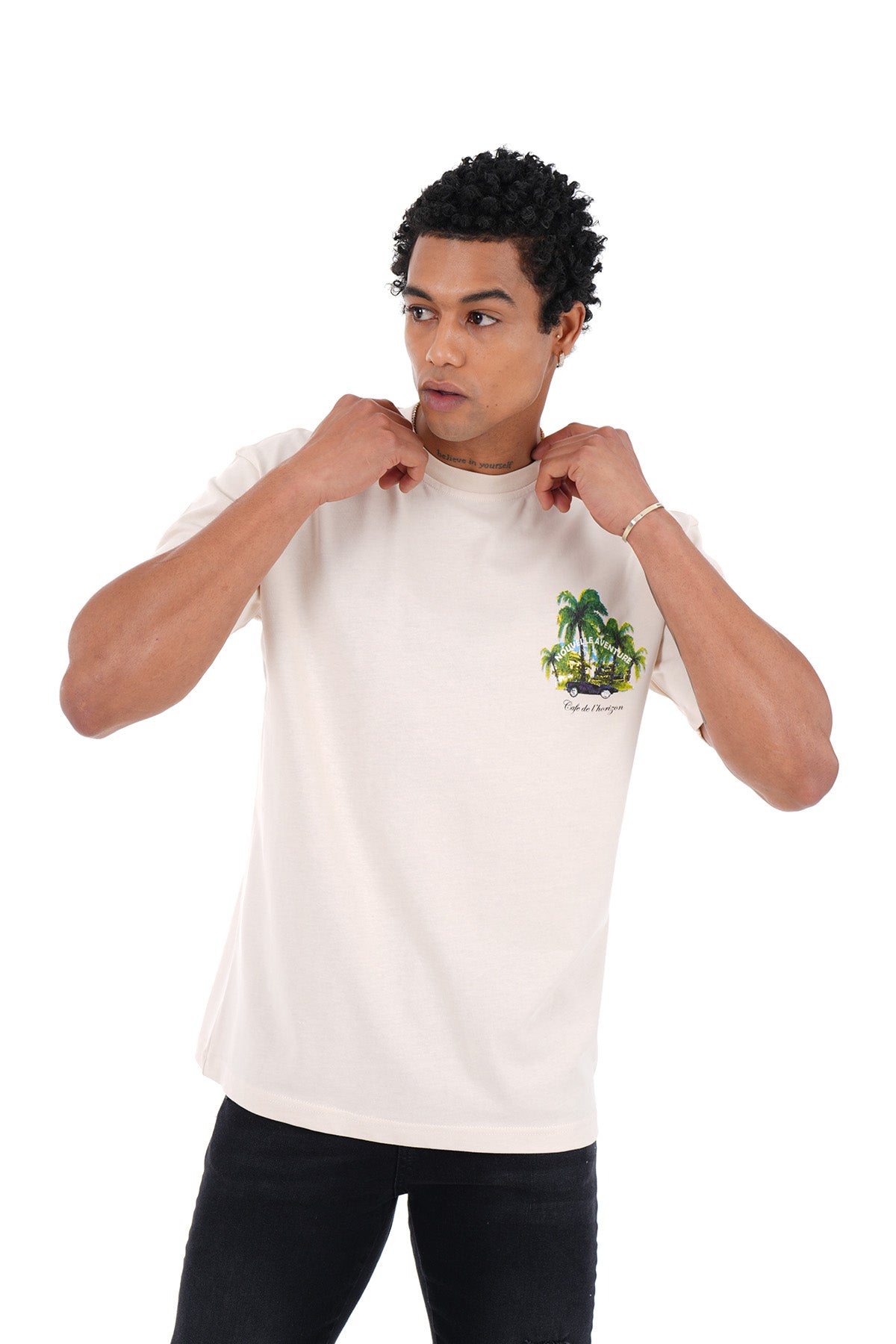 TEE SHIRT LL1008 - BEIGE