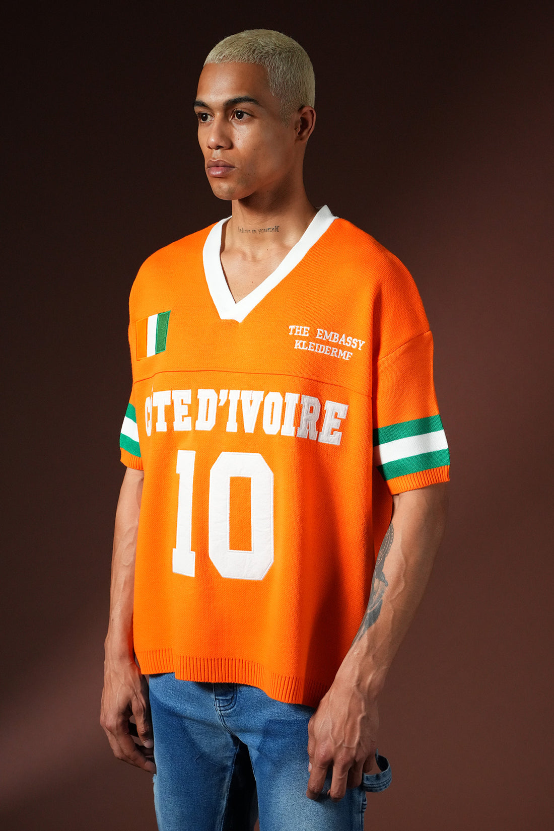 Oversize-T-Shirt aus Strick 3409