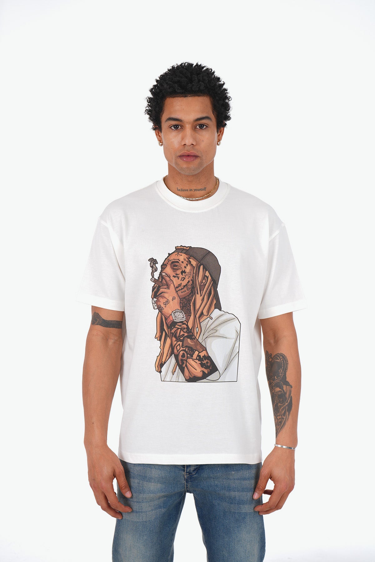 TEE SHIRT LL1020 - WHITE