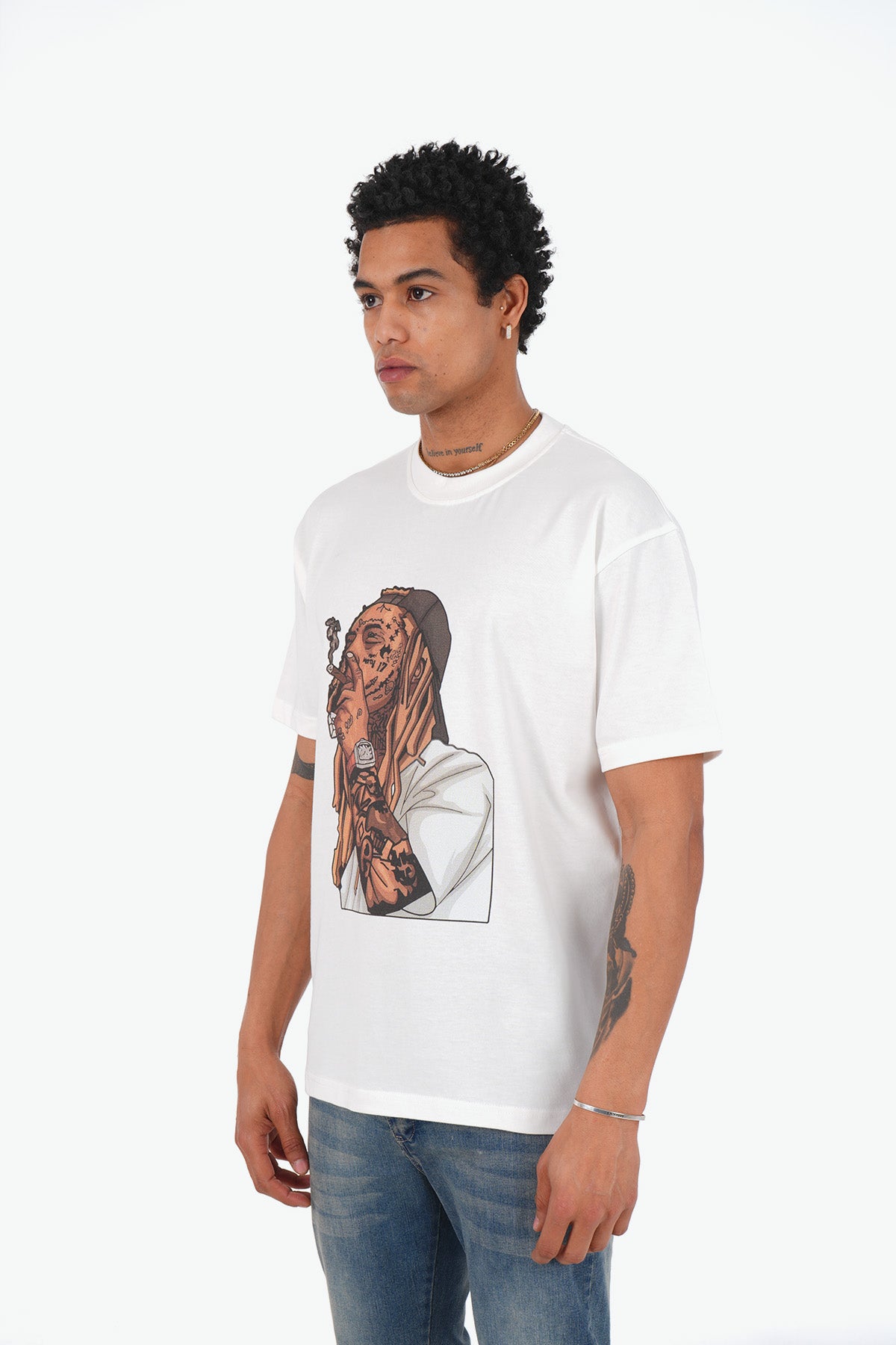 TEE SHIRT LL1020 - WHITE