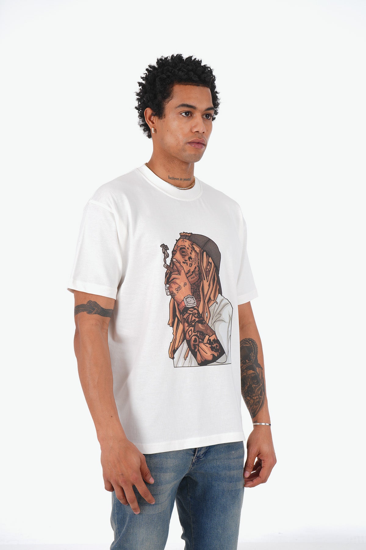 TEE SHIRT LL1020 - WHITE