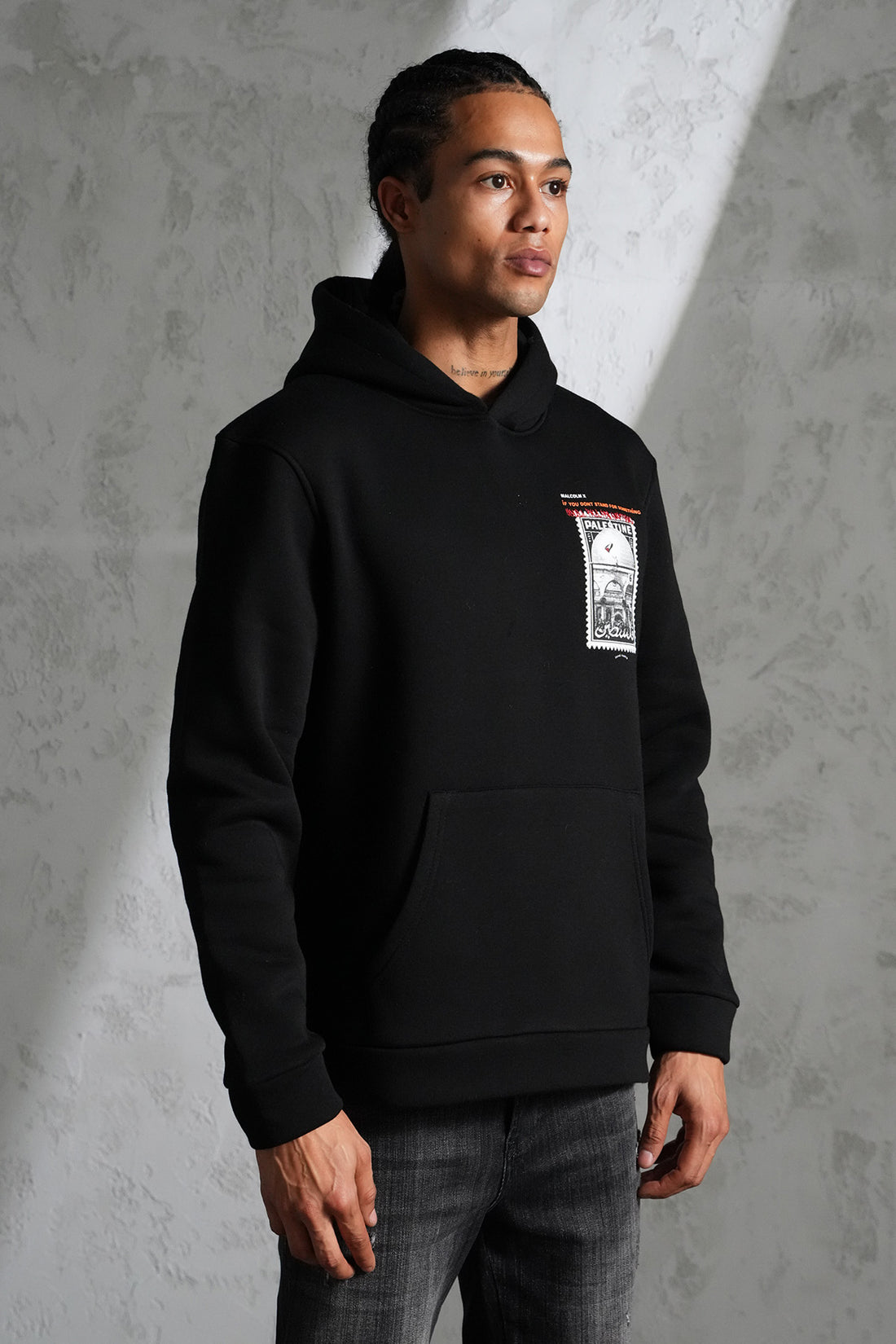BEDRUCKTER KAPUZENPULLOVER LL110016