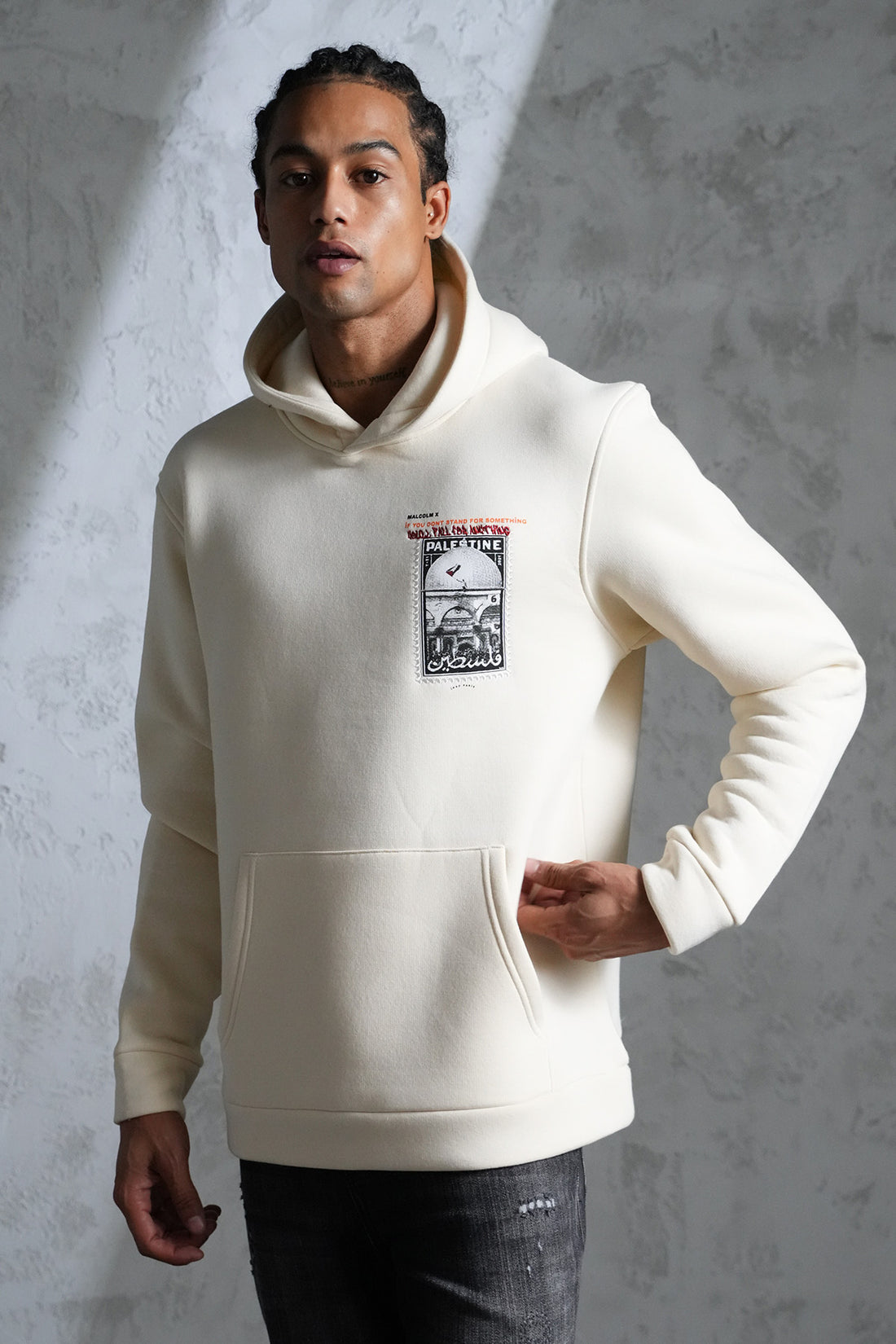BEDRUCKTER KAPUZENPULLOVER LL110016