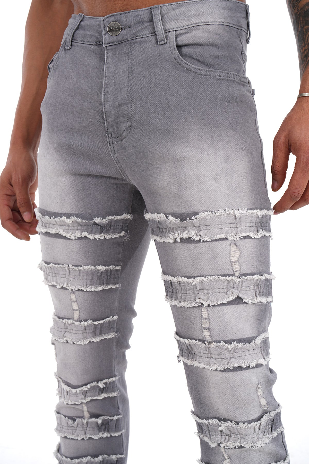 JEAN FLARE LL2000190 - GREY