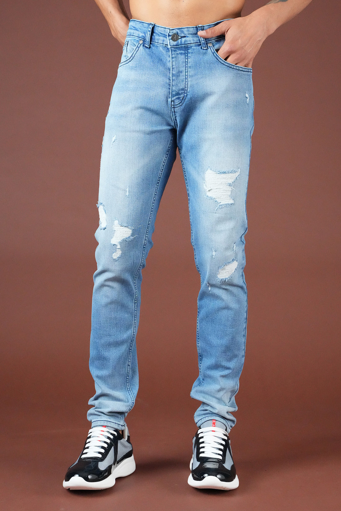Slim-Fit-Jeans für Herren FAMR-0079