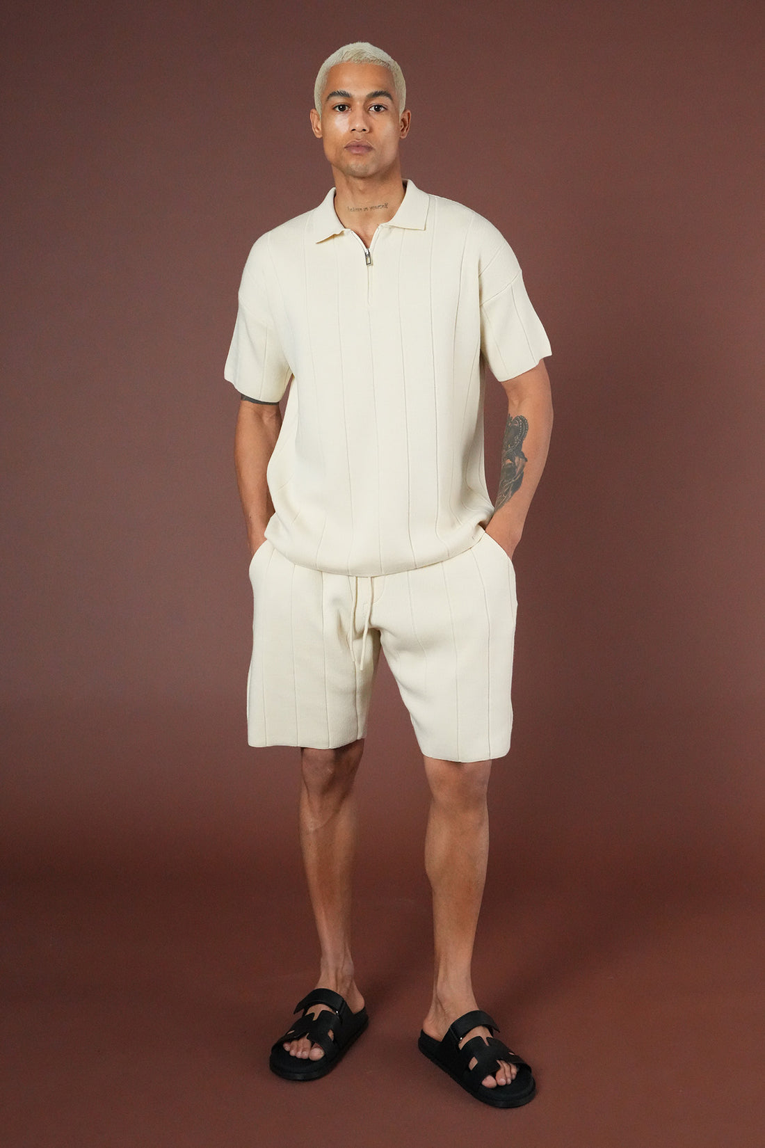 Strickset T-Shirt und Shorts LL061054