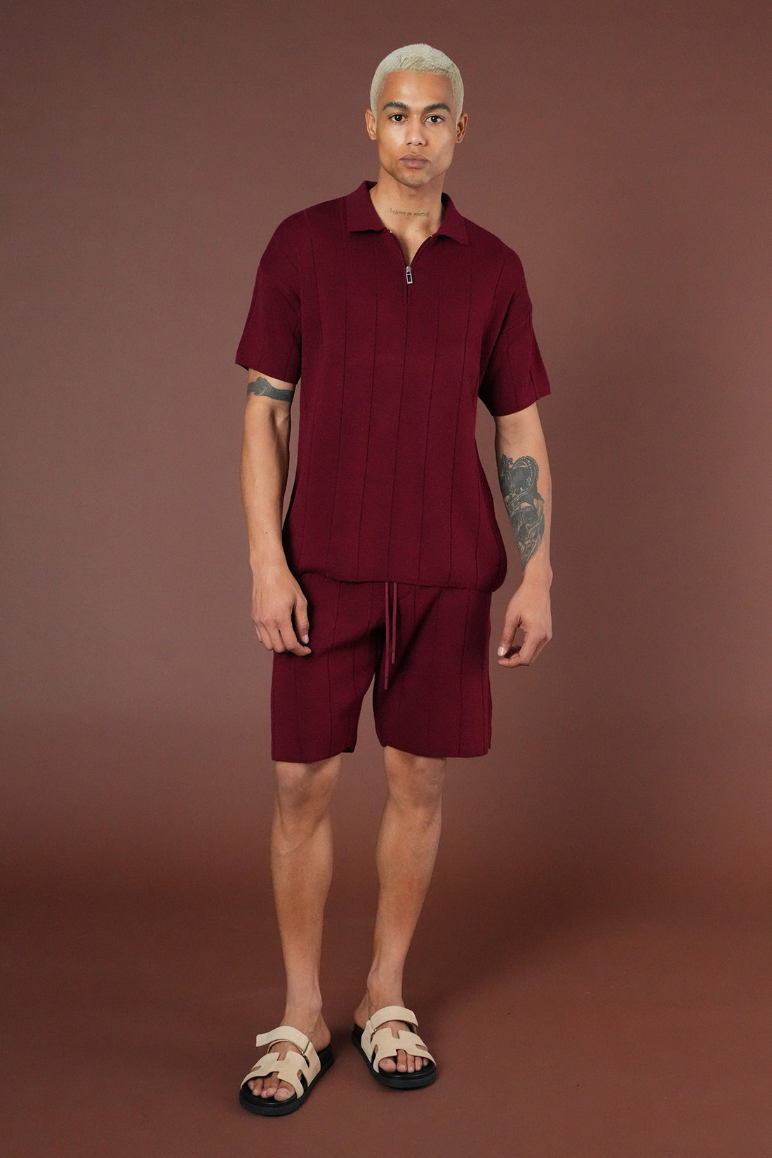 Strickset T-Shirt und Shorts LL061054