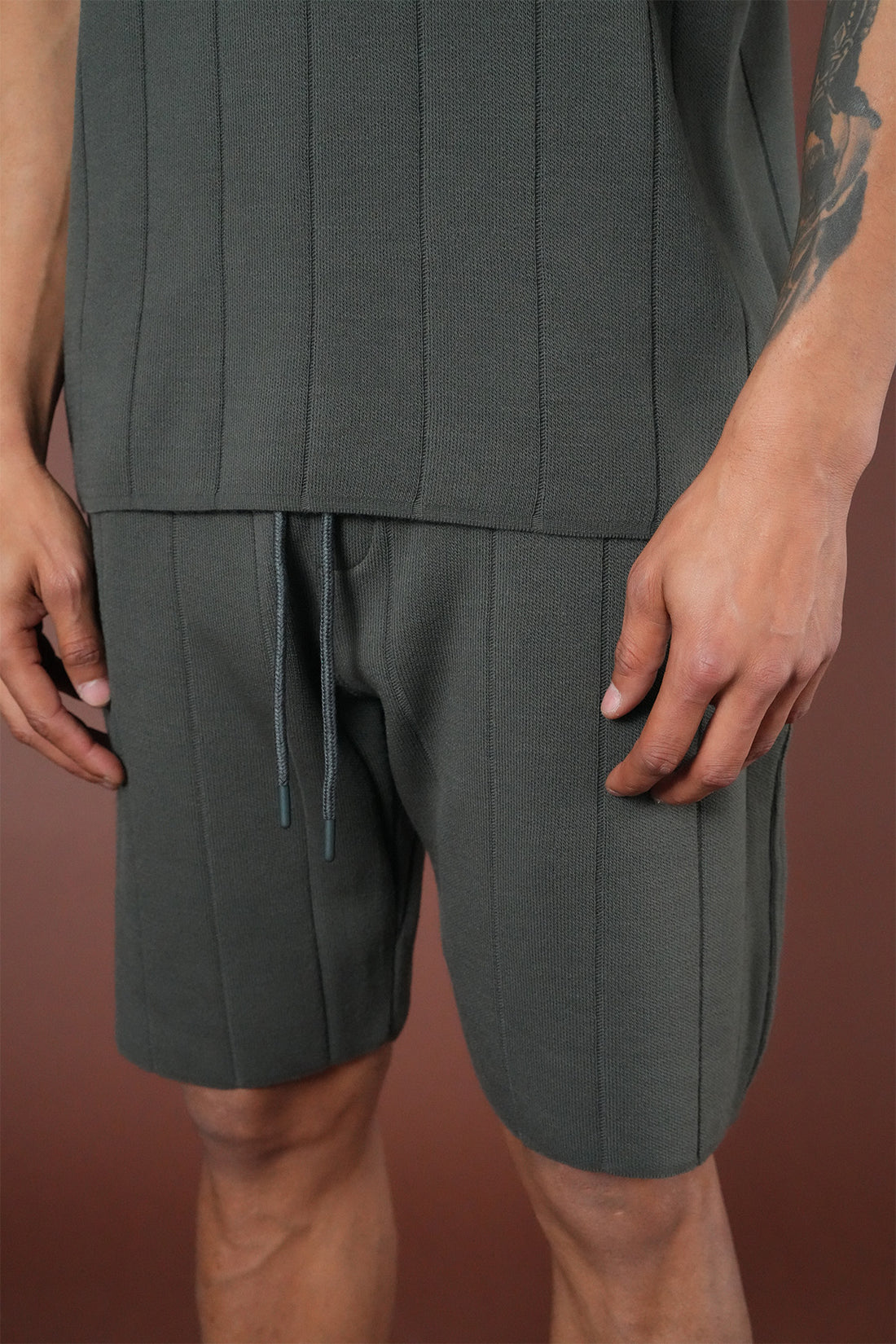 Strickset T-Shirt und Shorts LL061054