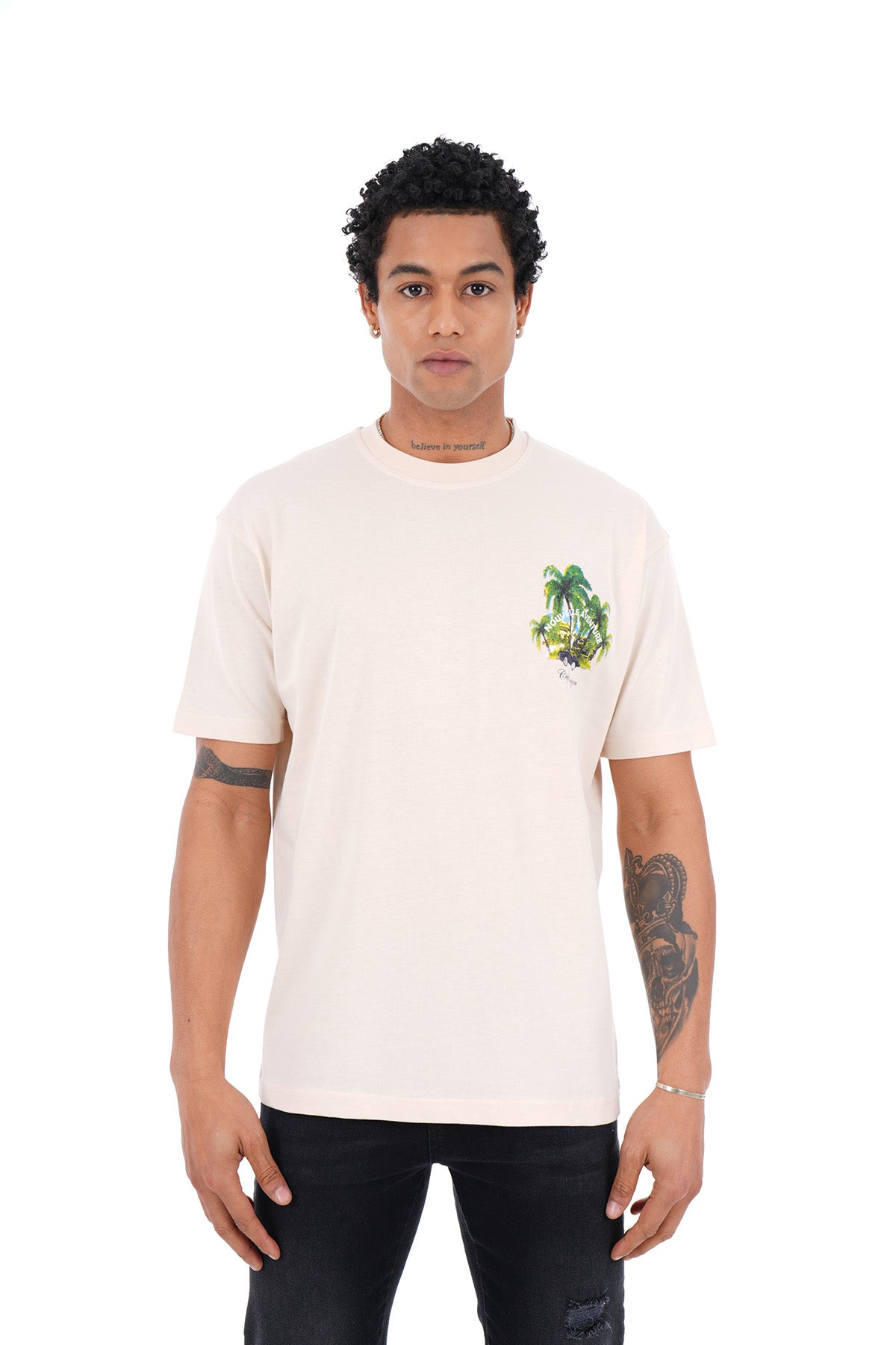 TEE SHIRT LL1008 - BEIGE