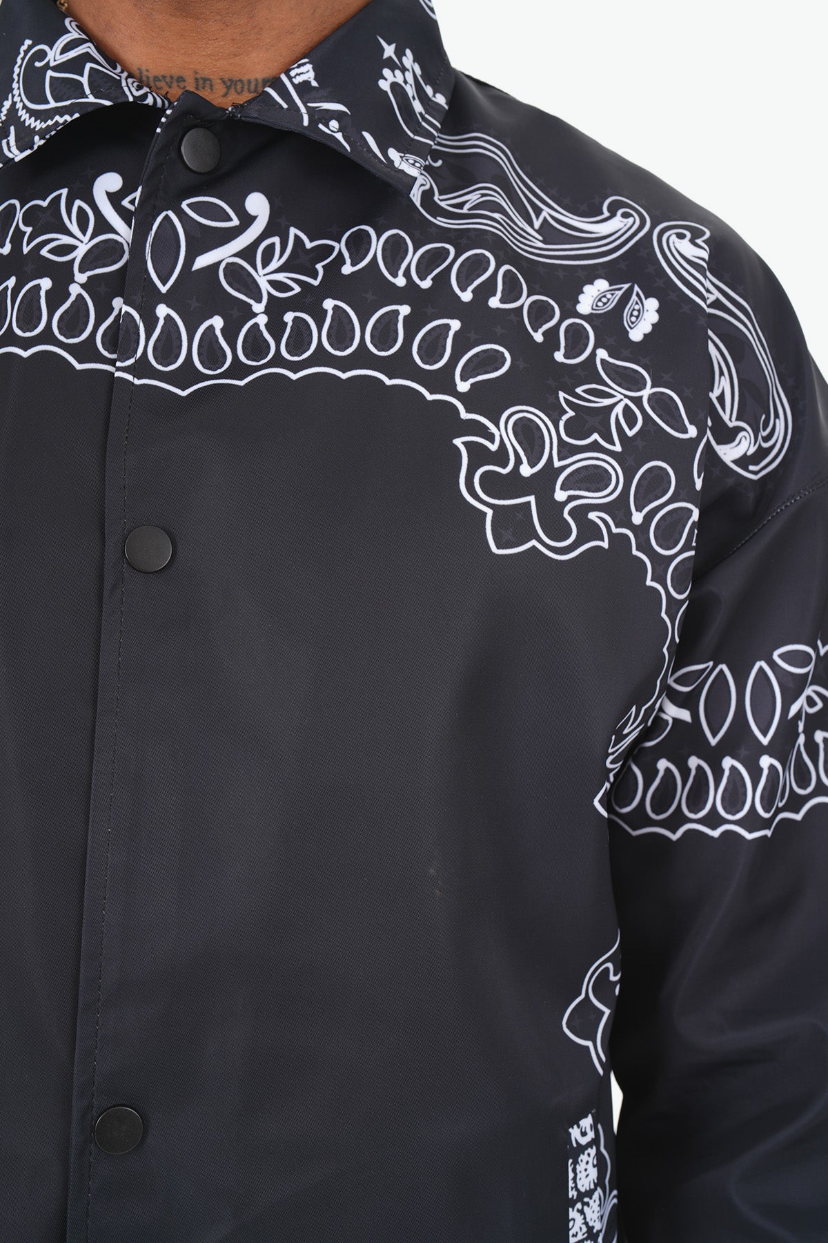 VESTE V02 - BANDANA - BLACK