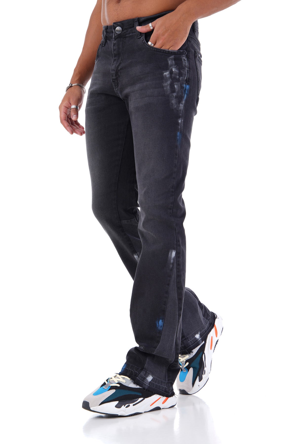 JEAN FLARE LL2000128 - BLACK