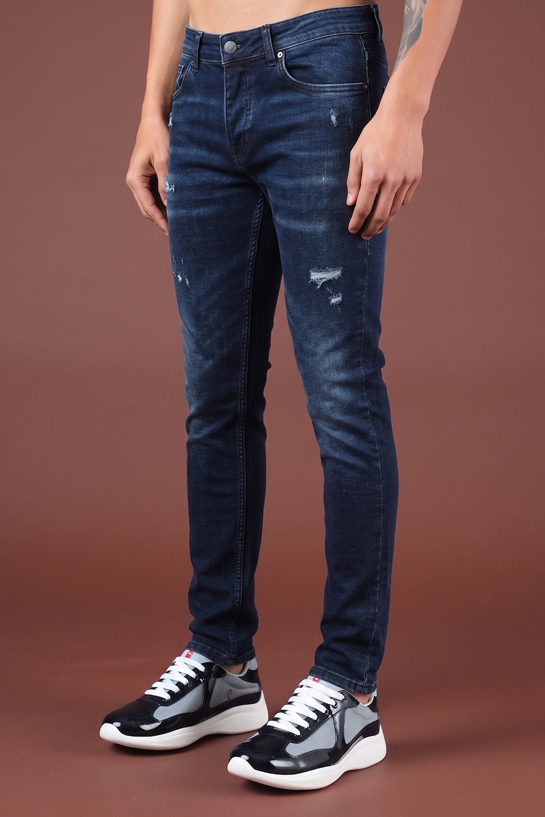 Herren-Slim-Fit-Jeans FAMR-0066-1
