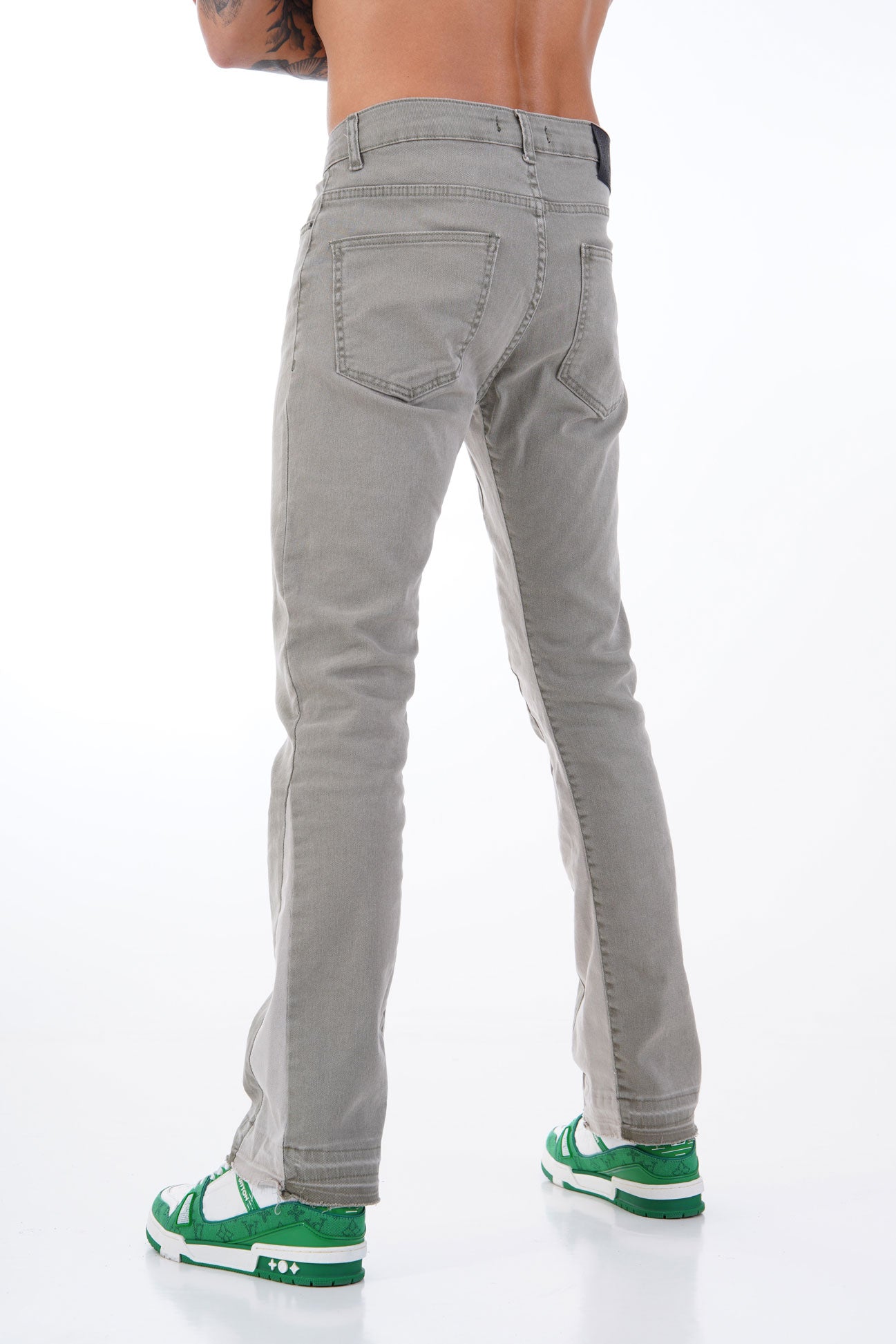 JEAN FLARE LL2000103 - OLIVE