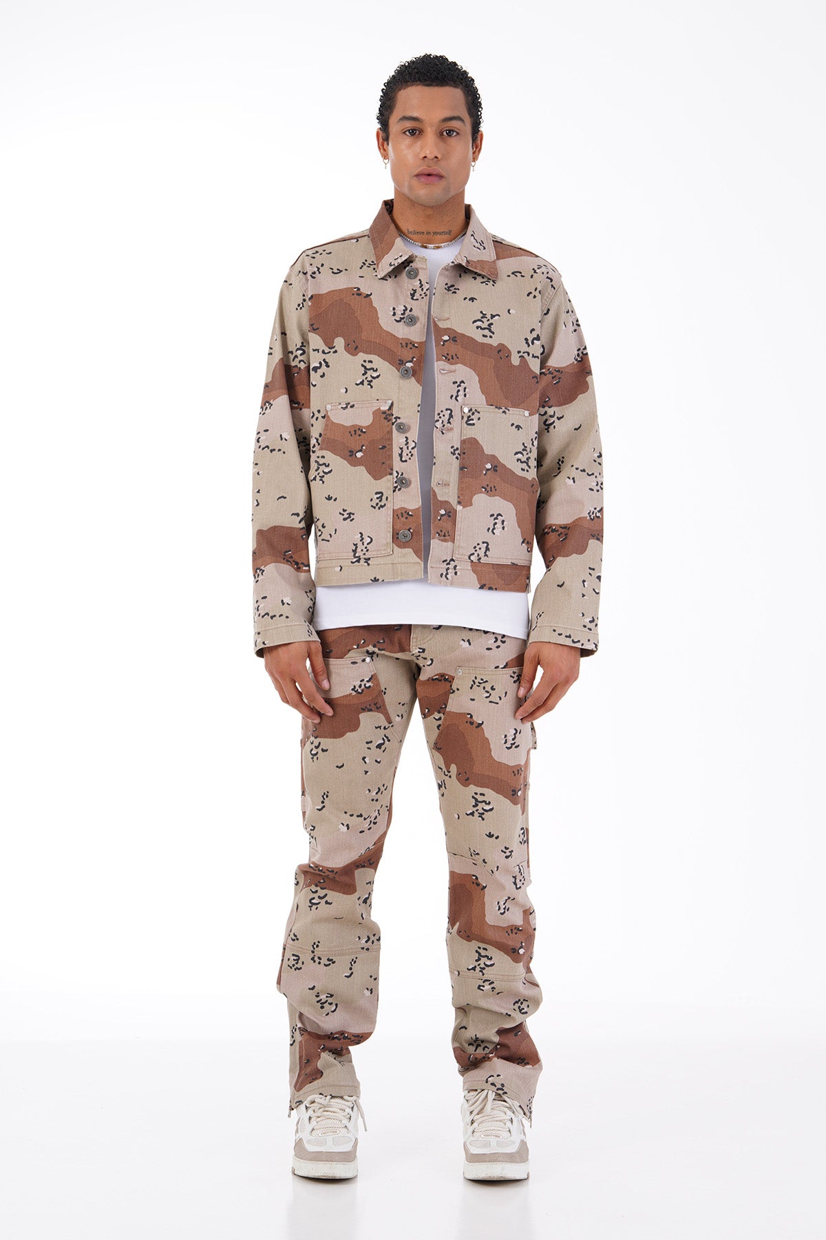 ENSEMBLE JEAN ART494 - CAMO BEIGE