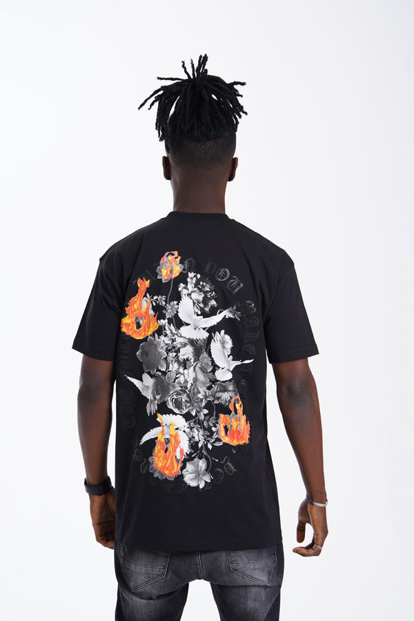 TEE SHIRT LL887 - BLACK