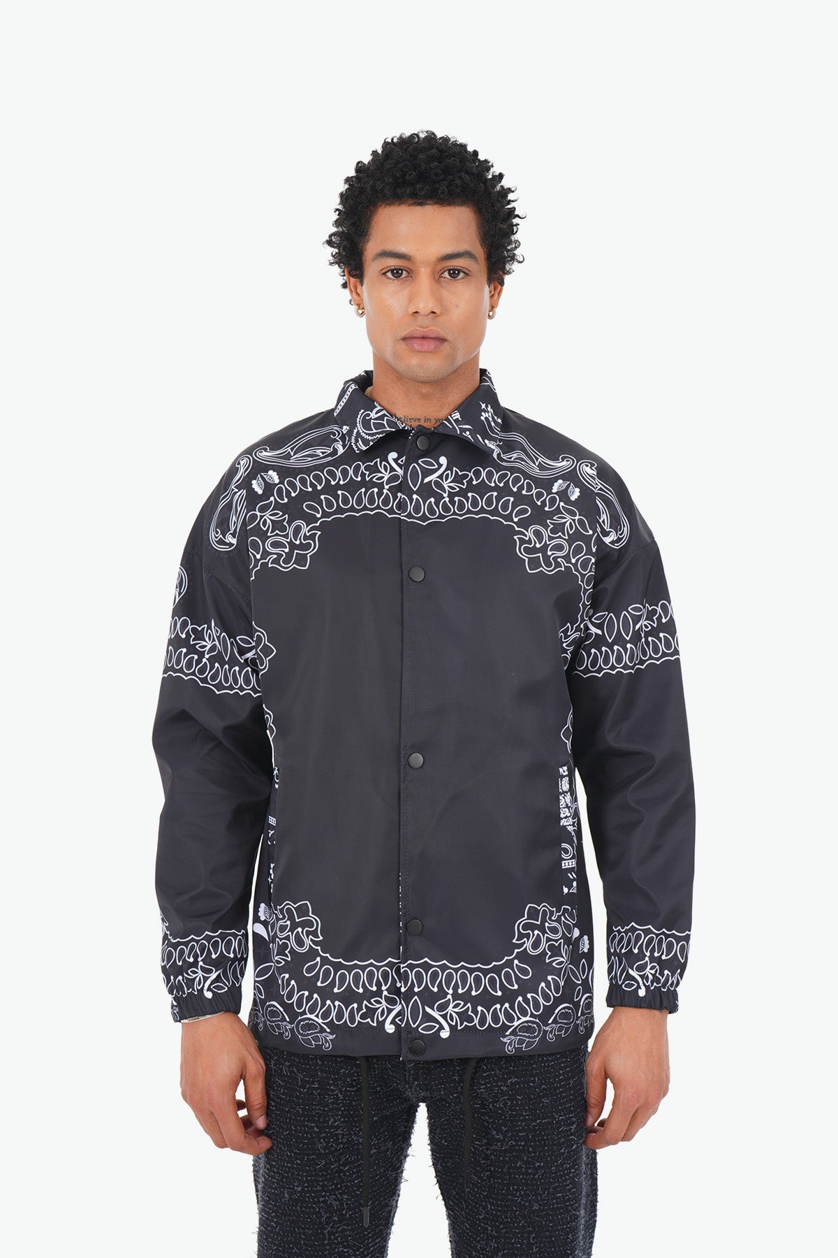 VESTE V02 - BANDANA - BLACK