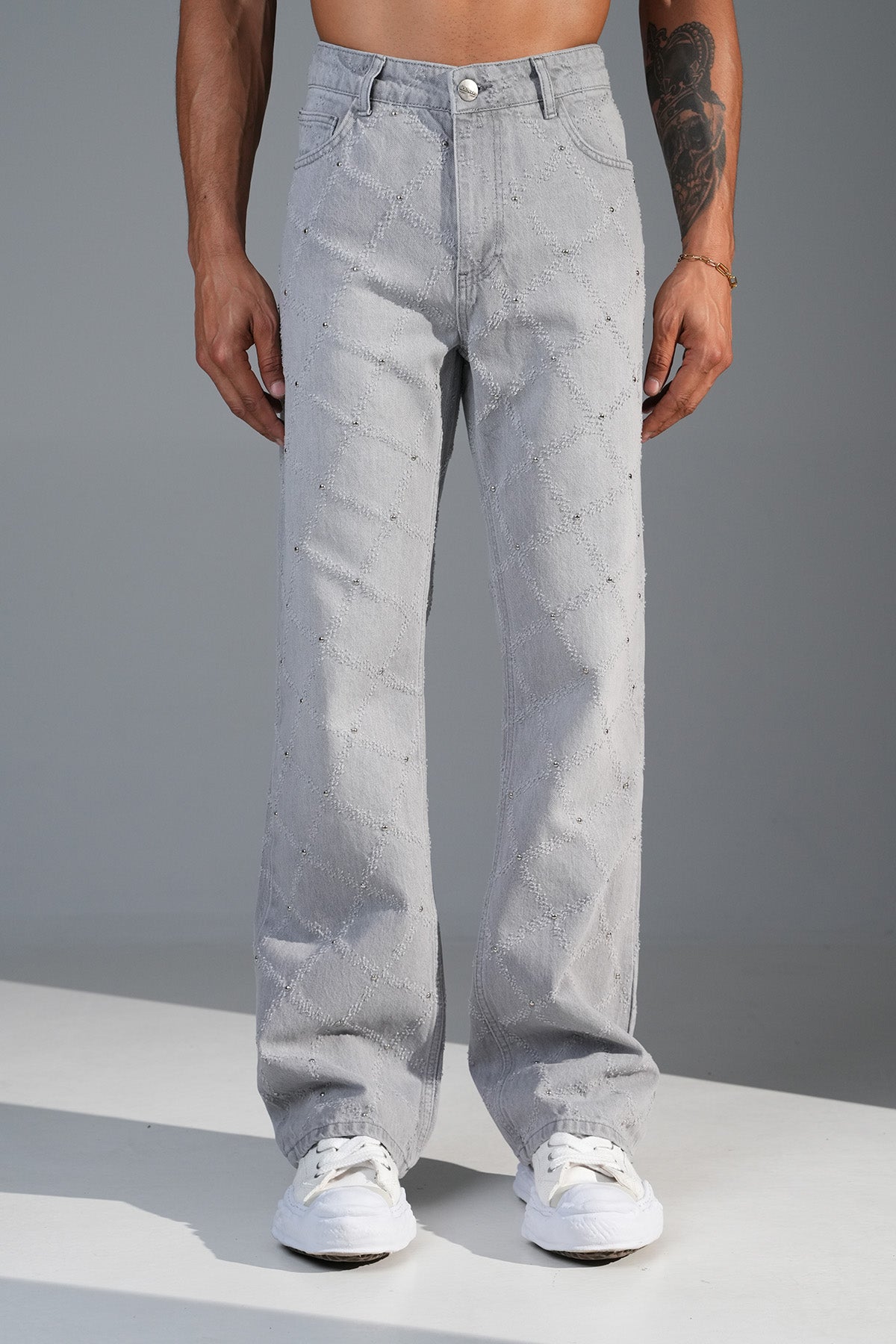 JEAN FLARE LL2000384 - GREY