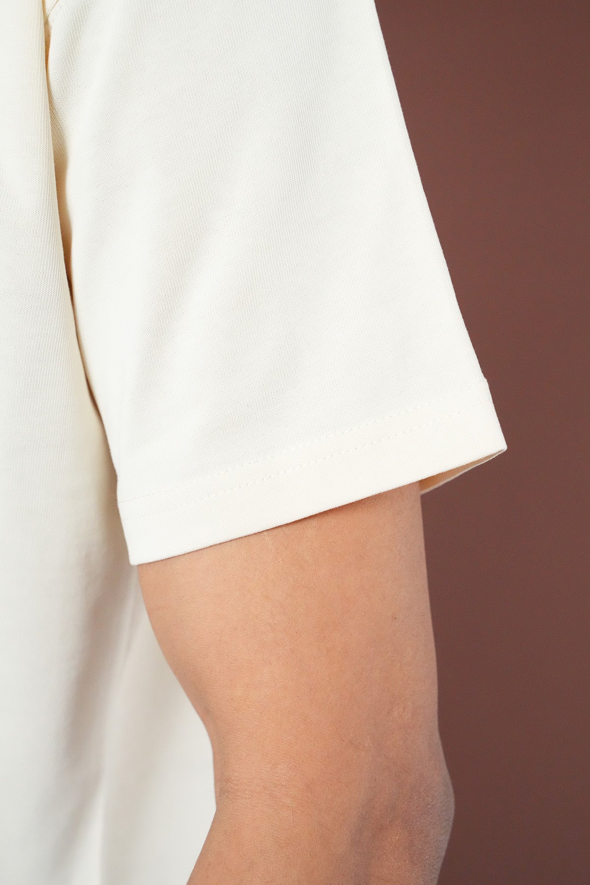 T-shirt homme avec applique fleur devant et dos LL1100161
