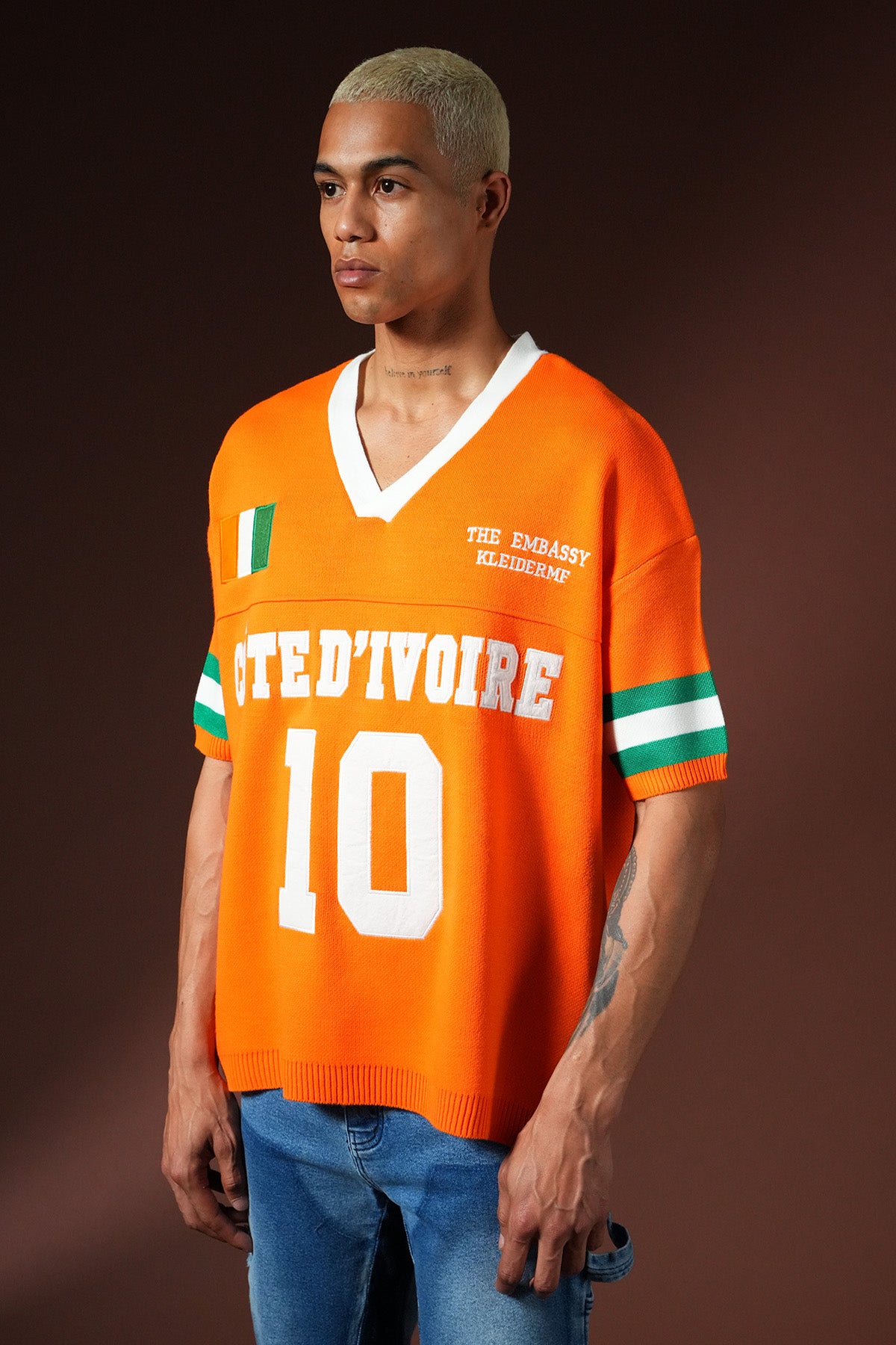 Oversize-T-Shirt aus Strick 3409