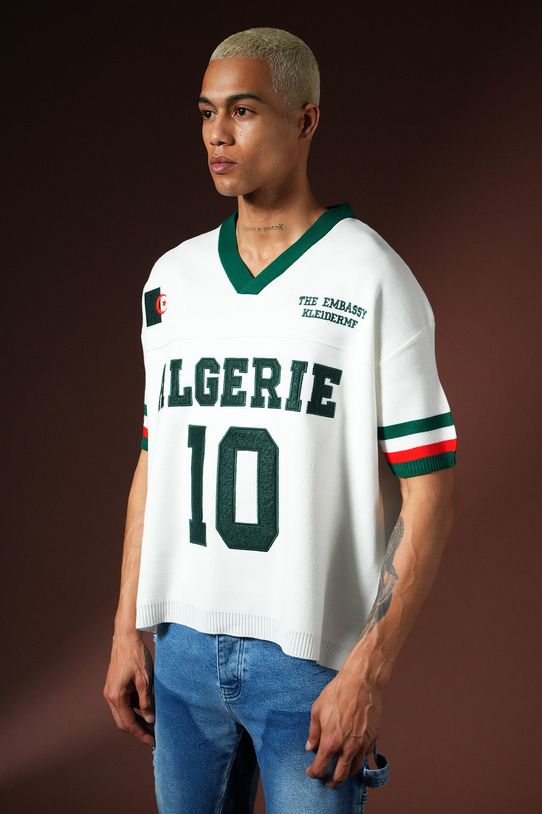 Oversized-T-Shirt aus Strick 3408