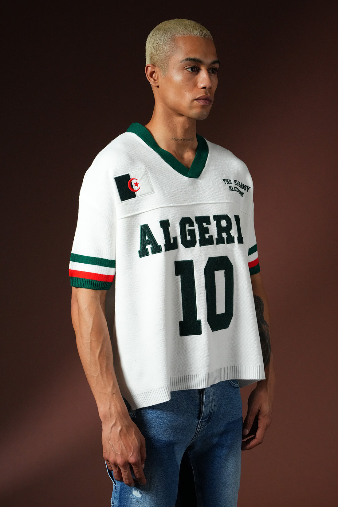 Oversized-T-Shirt aus Strick 3408