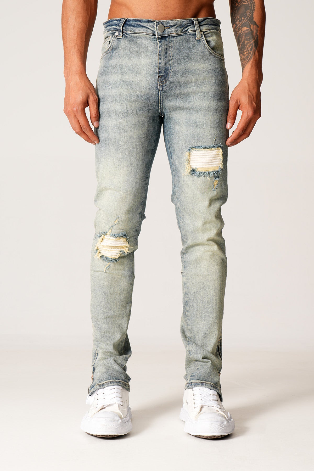 JEAN ZIPPED LL46-3 - TINT BLUE