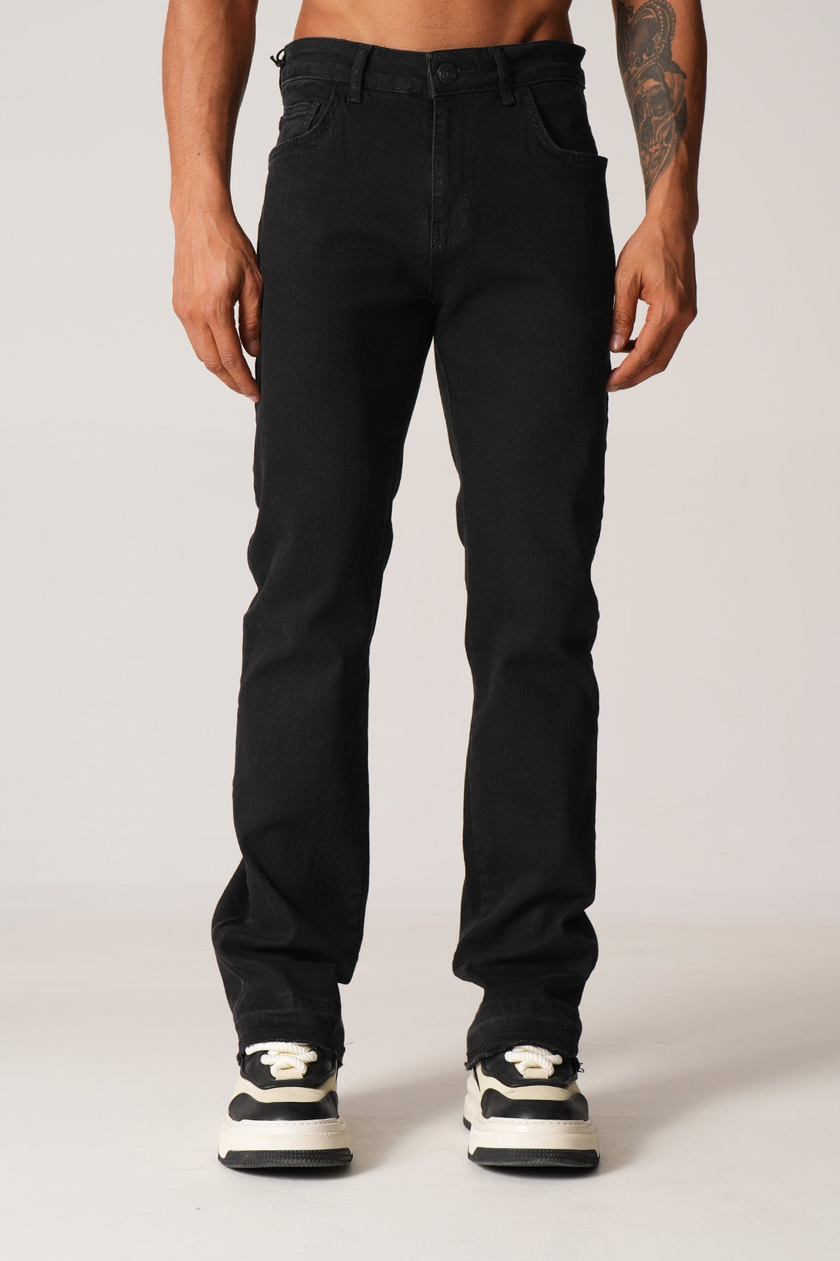 JEAN FLARE LL2000270 - BLACK