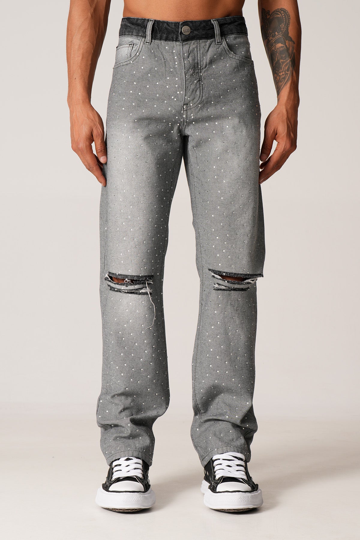 JEAN FLARE LL2000363 - GREY
