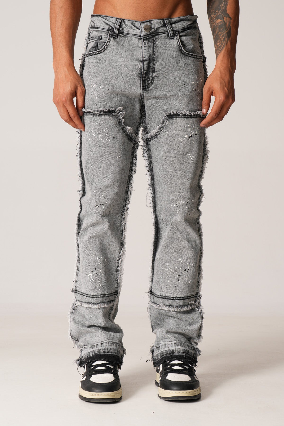 JEAN FLARE LL2000199 - GREY