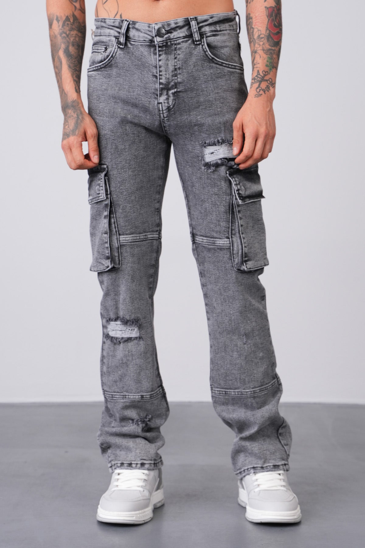 JEAN FLARE LL2000264 - GREY