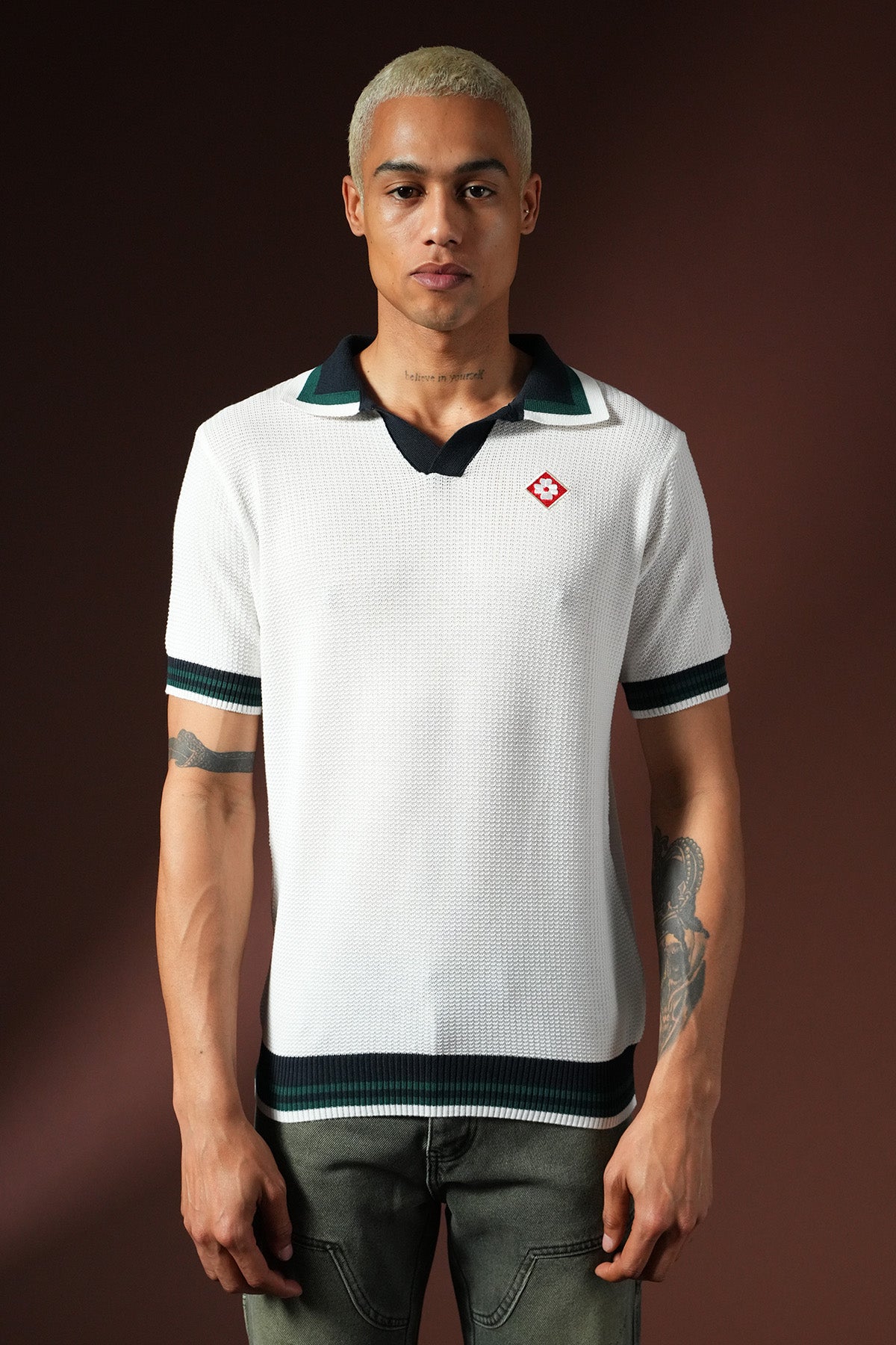T-shirt en maille Polo KNIT LL061053
