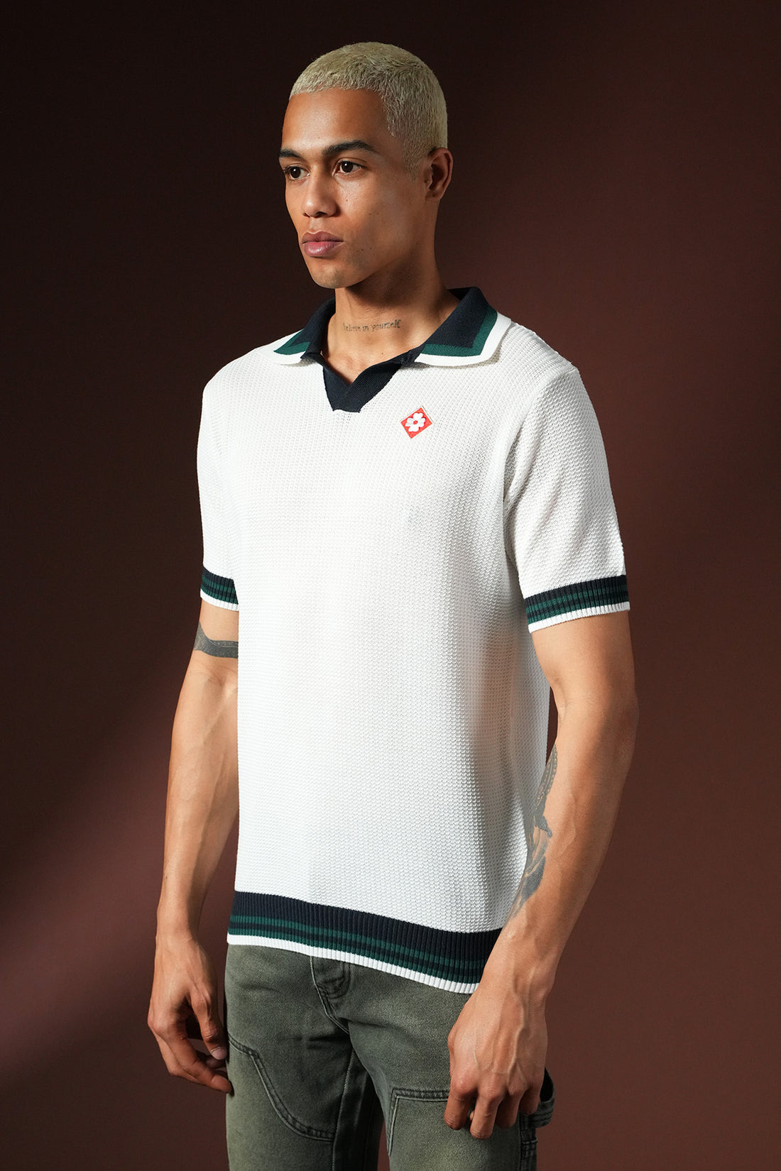 T-shirt en maille Polo KNIT LL061053