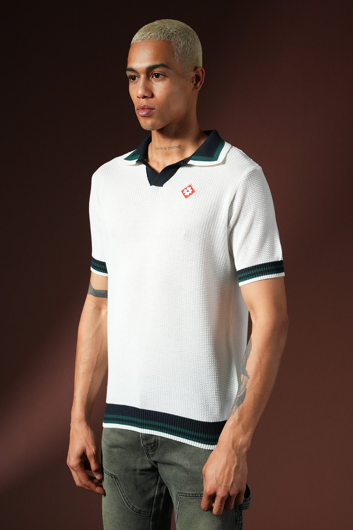 T-shirt en maille Polo KNIT LL061053