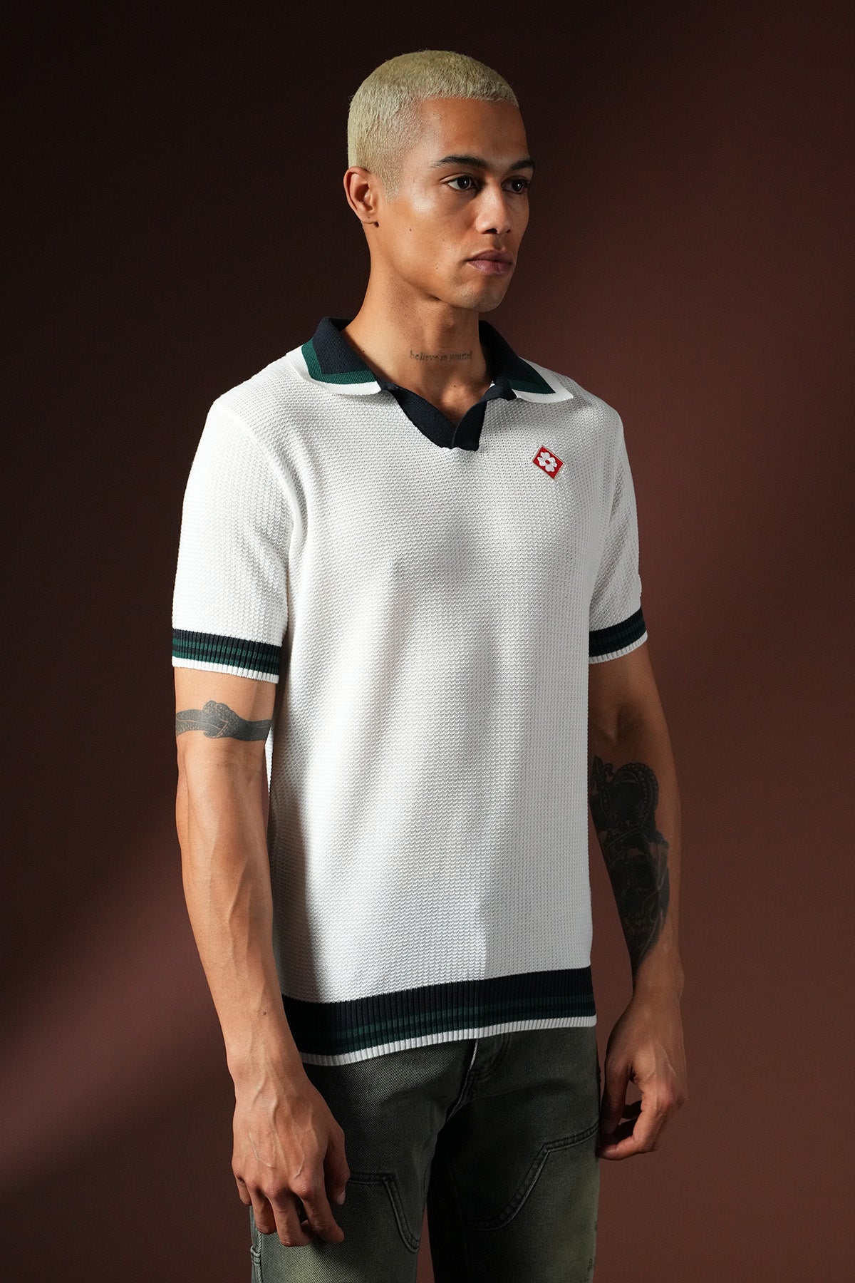 T-shirt en maille Polo KNIT LL061053