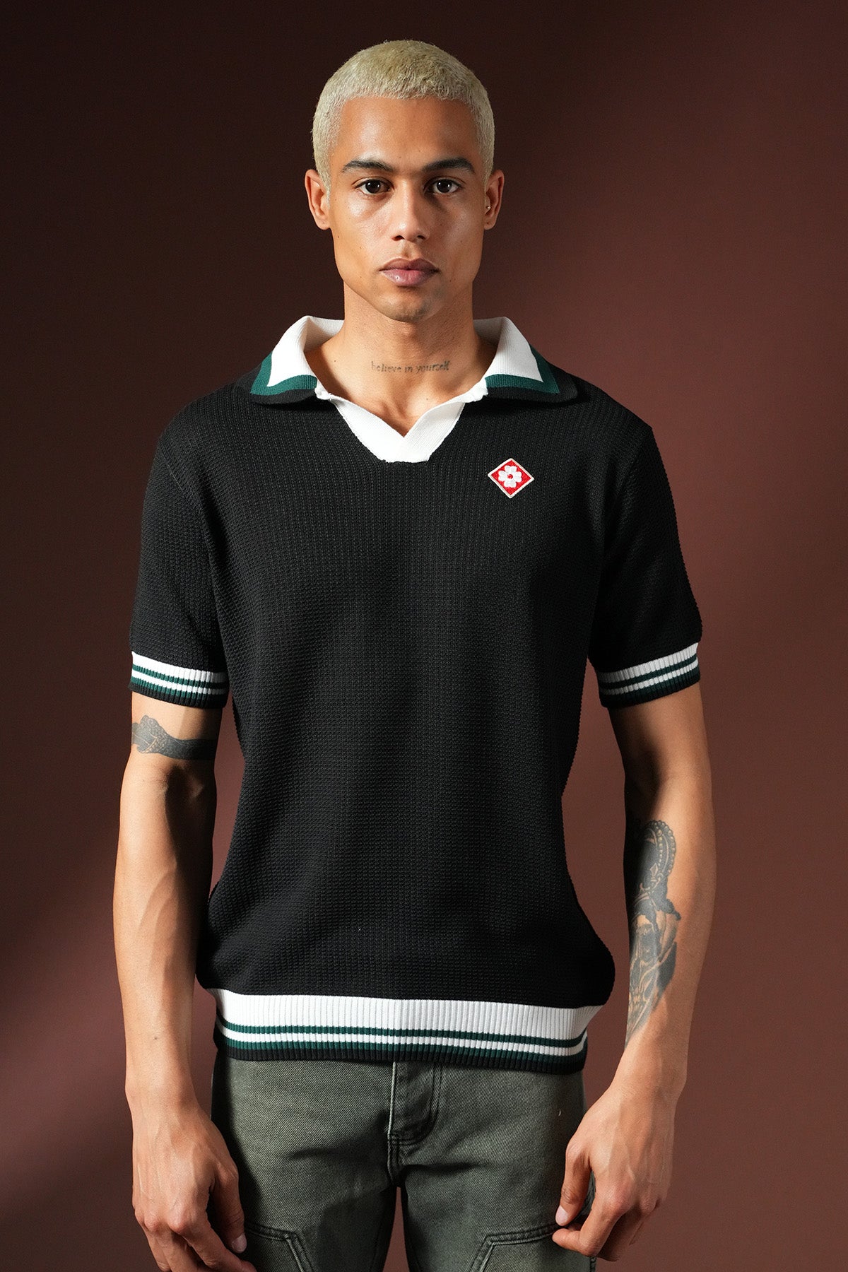 T-shirt en maille Polo KNIT LL061053