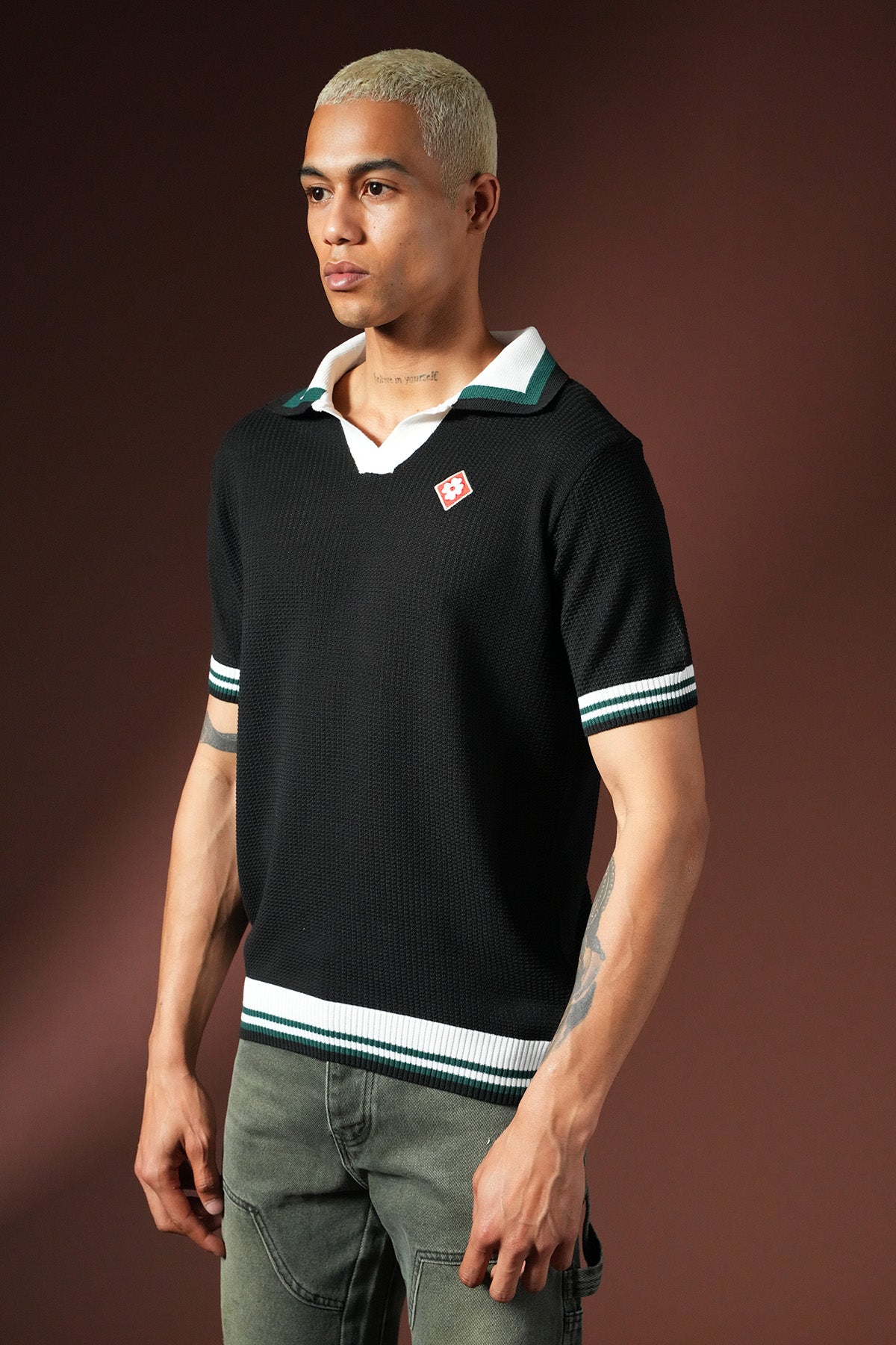 T-shirt en maille Polo KNIT LL061053