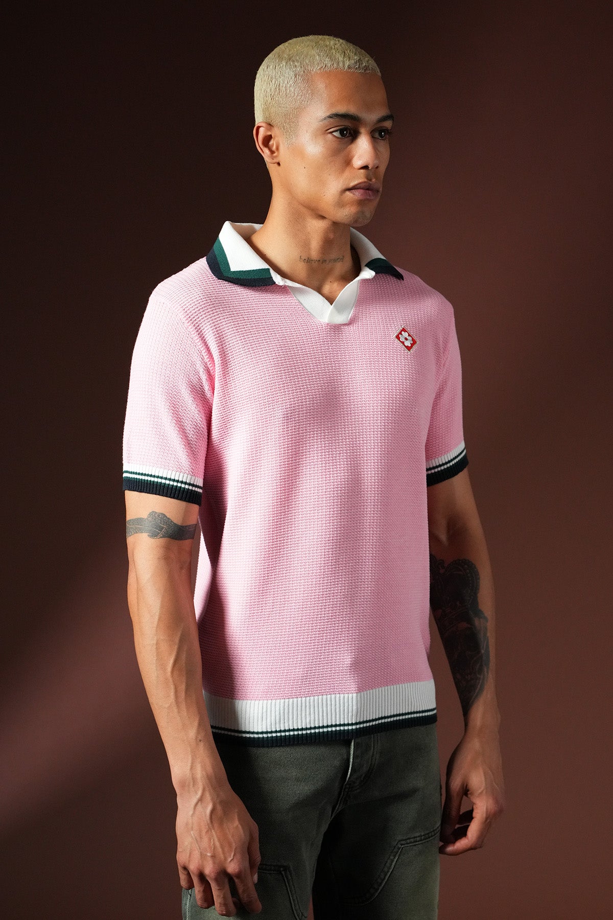T-shirt en maille Polo KNIT LL061053