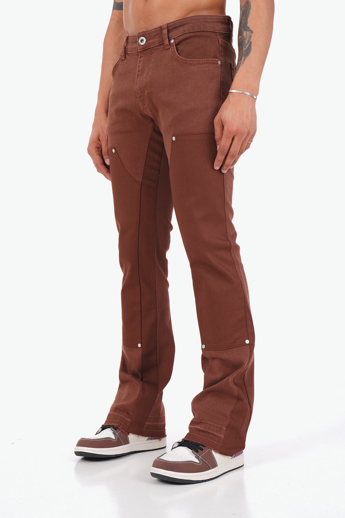 JEAN FLARE ART439 - BROWN