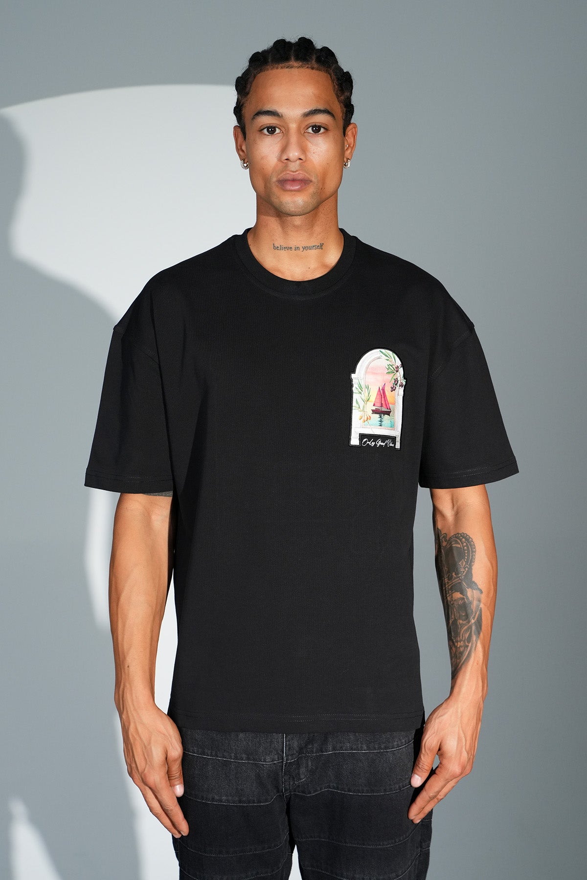 TEE SHIRT LP-2555 - BLACK
