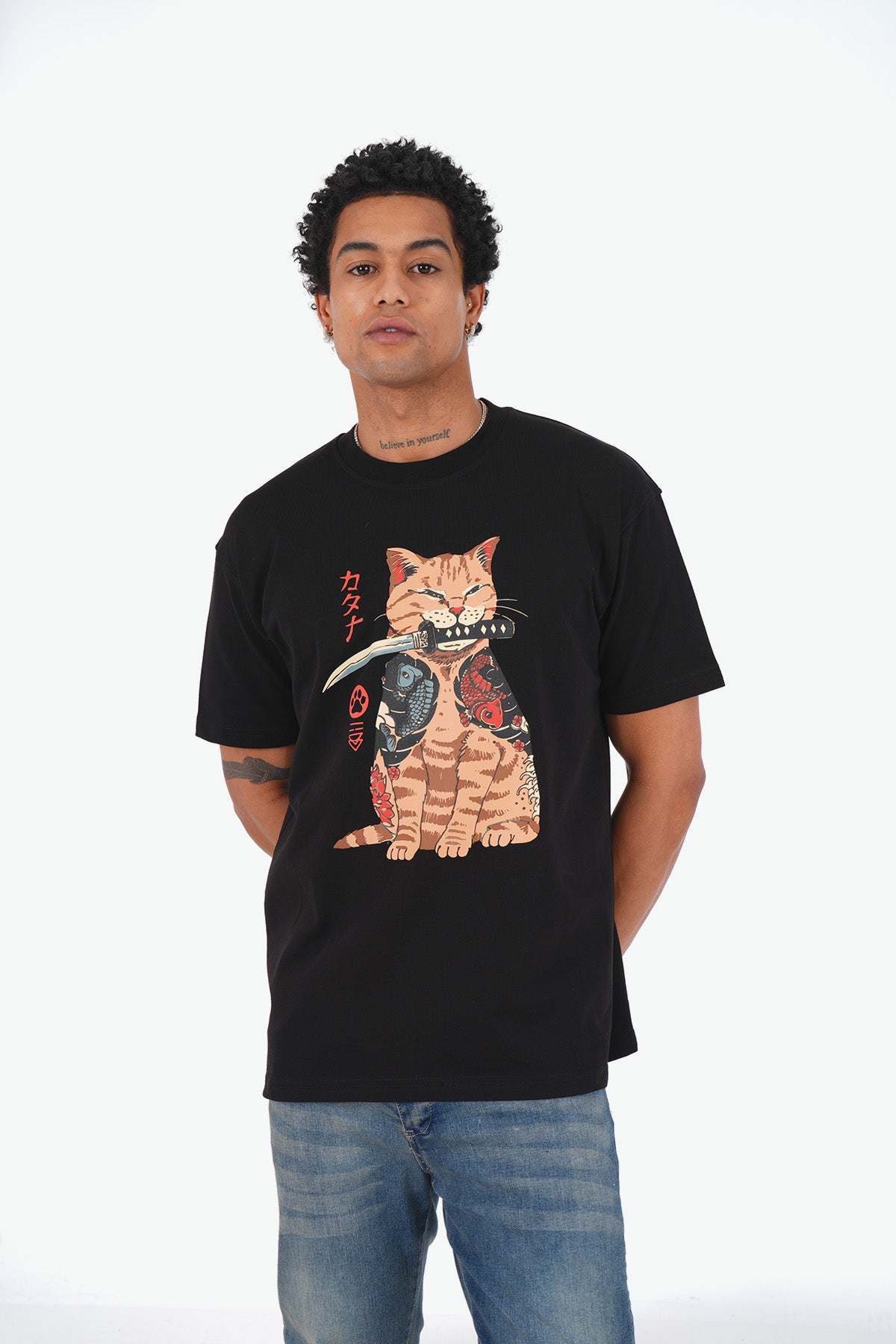 TEE SHIRT LL1077 - BLACK