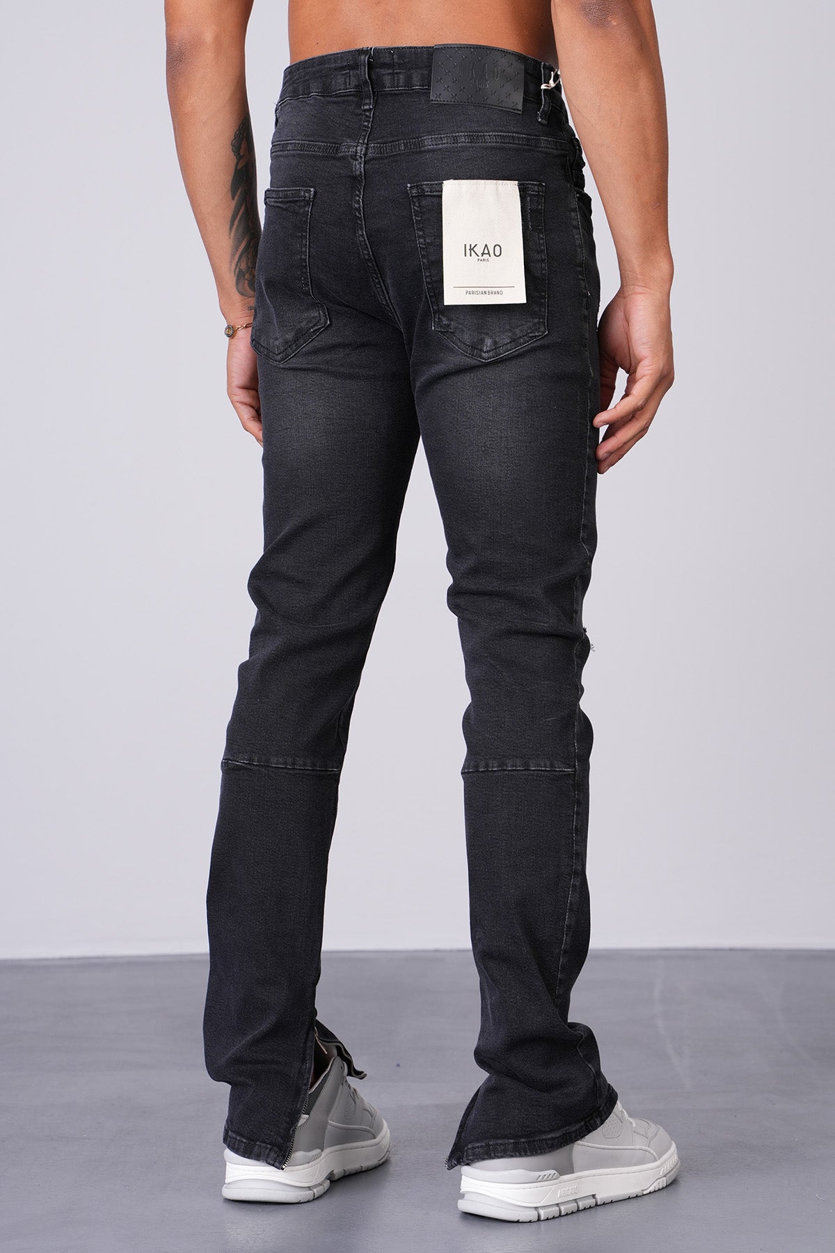 JEAN ZIPPED LL2000307 - BLACK