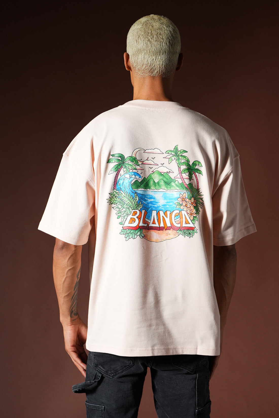 Übergroßes T-Shirt OM-047