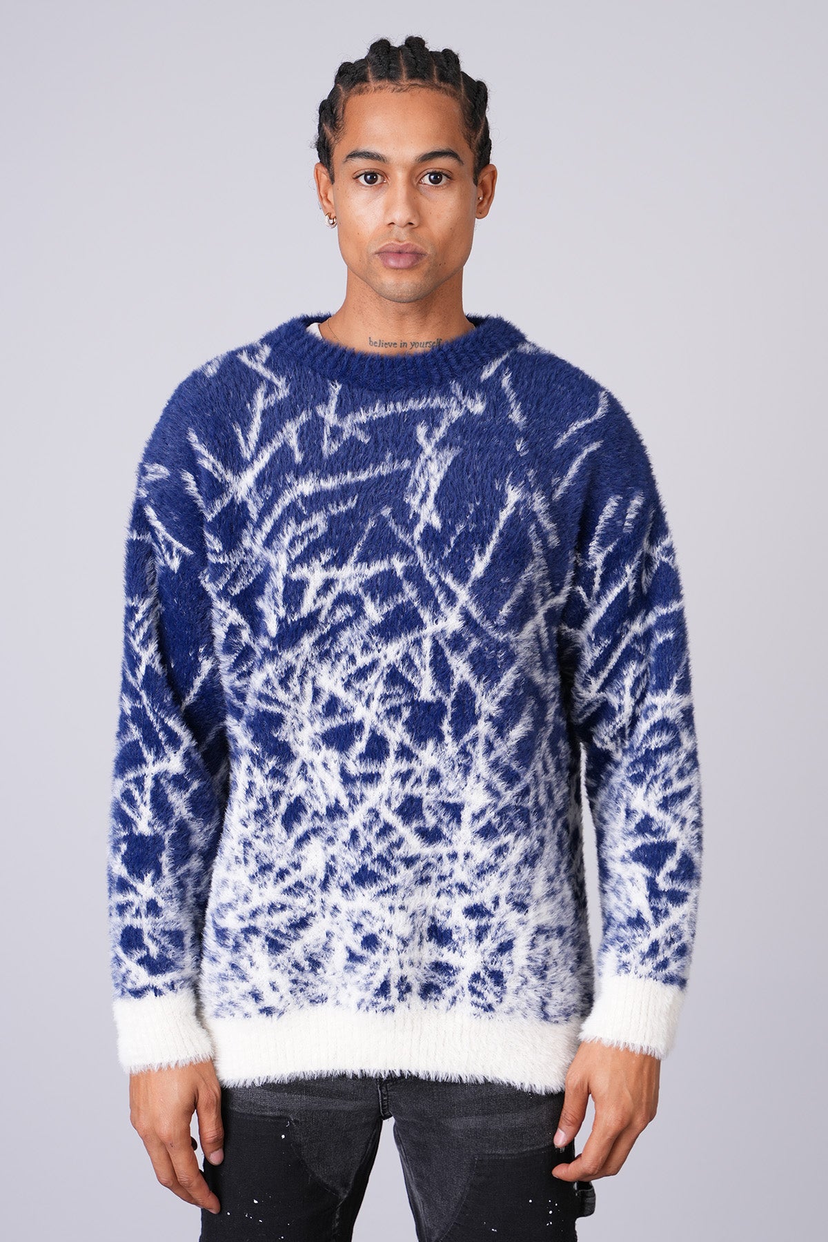 PULL LL5015 - BONE/DARK BLUE