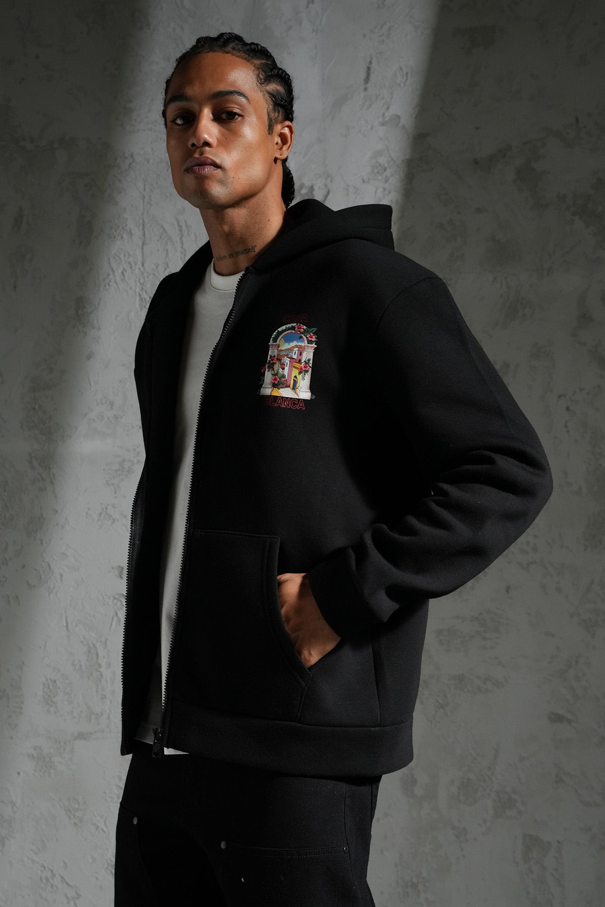 SWEAT ZIPPÉ À CAPUCHE LL110048