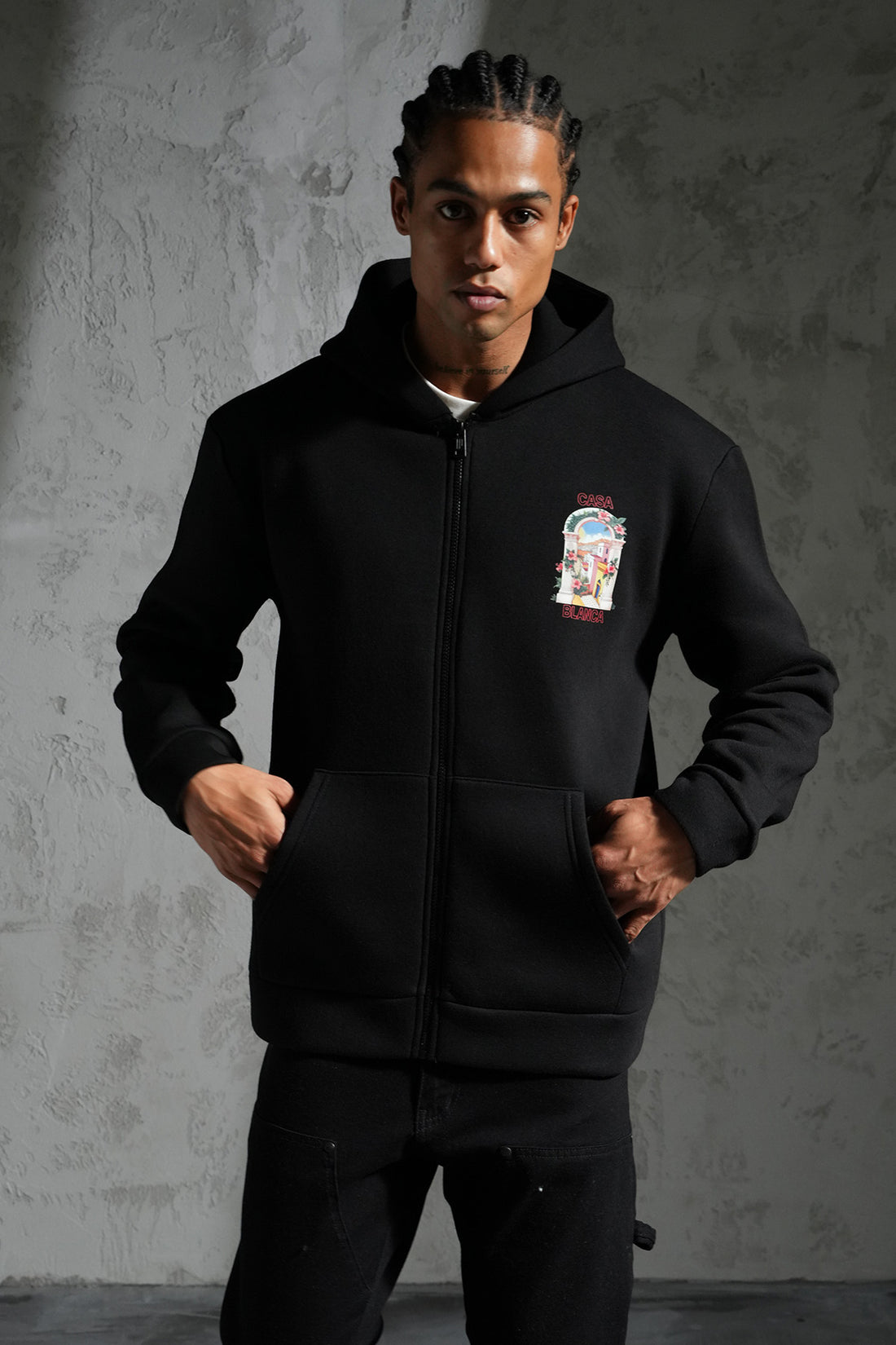 KAPUZEN-SWEATSHIRT MIT REIßVERSCHLUSS LL110048