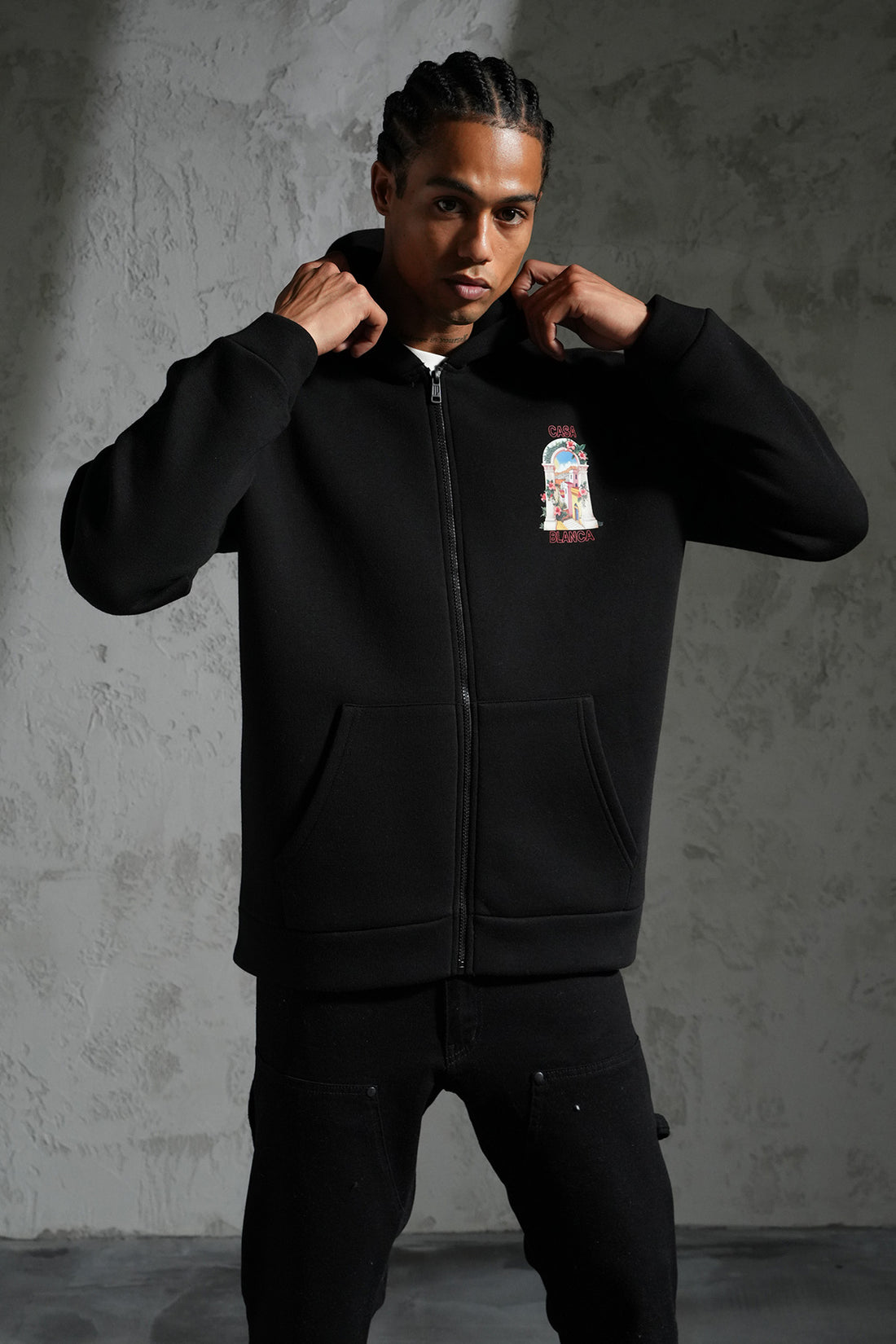 KAPUZEN-SWEATSHIRT MIT REIßVERSCHLUSS LL110048