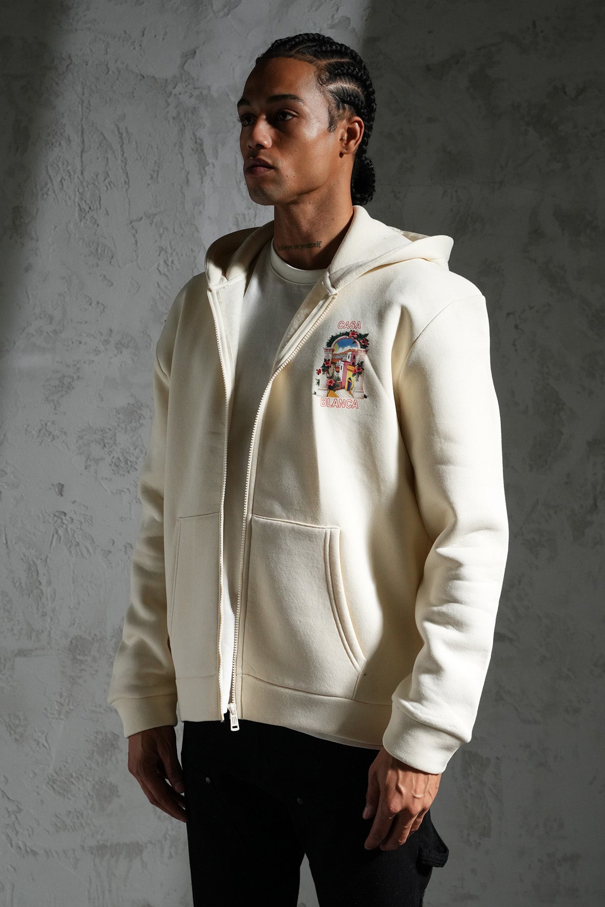 SWEAT ZIPPÉ À CAPUCHE LL110048