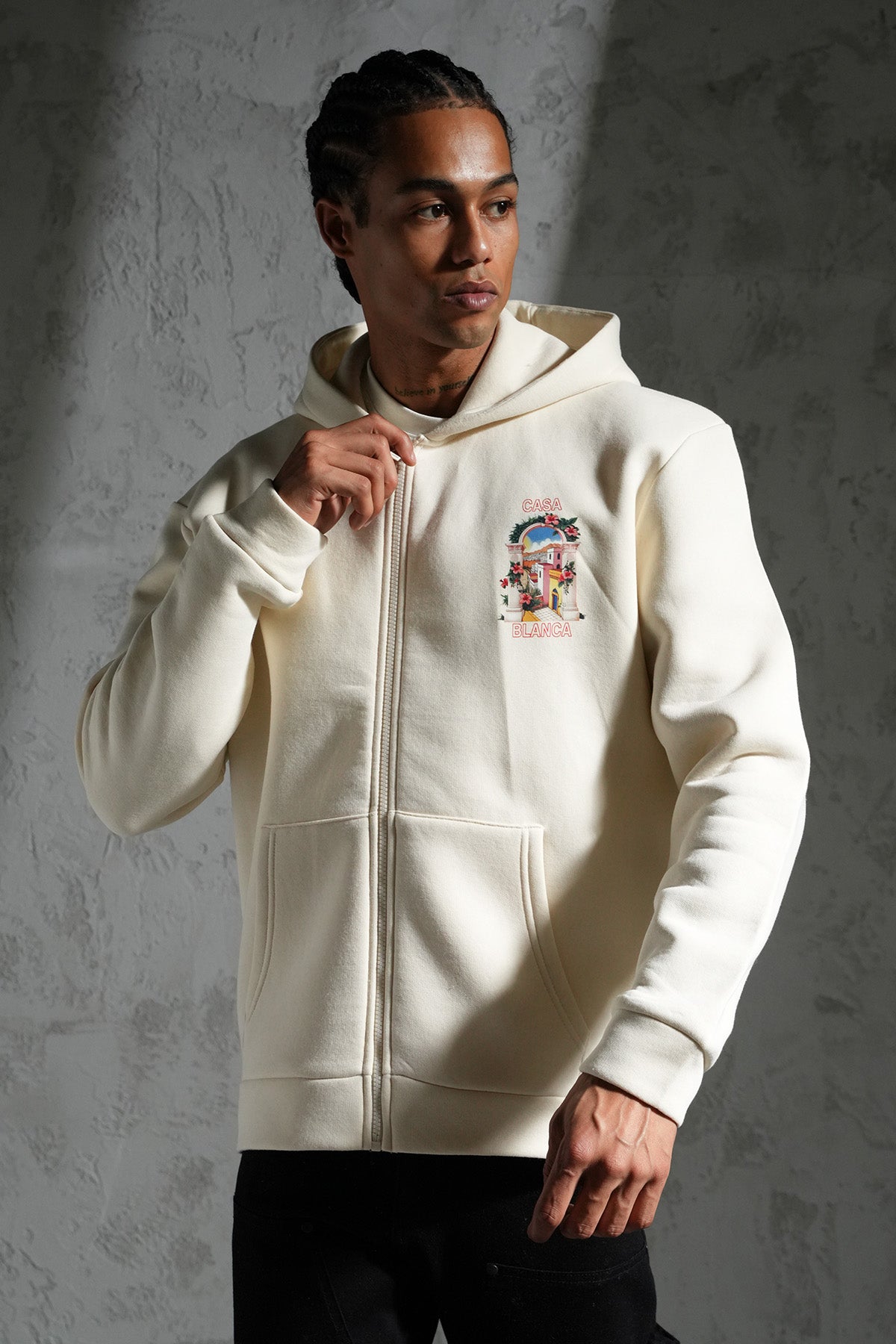 SWEAT ZIPPÉ À CAPUCHE LL110048