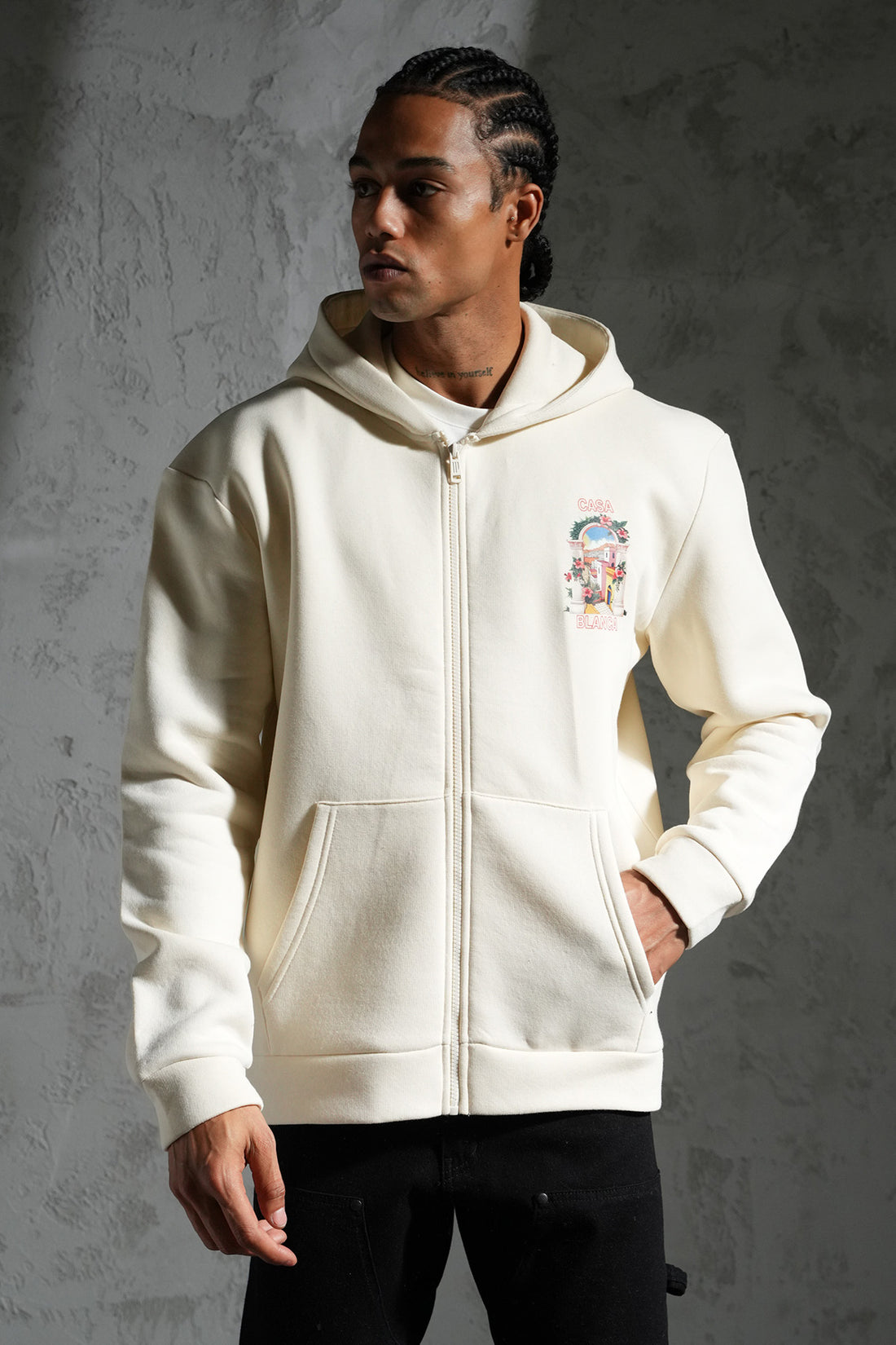 KAPUZEN-SWEATSHIRT MIT REIßVERSCHLUSS LL110048